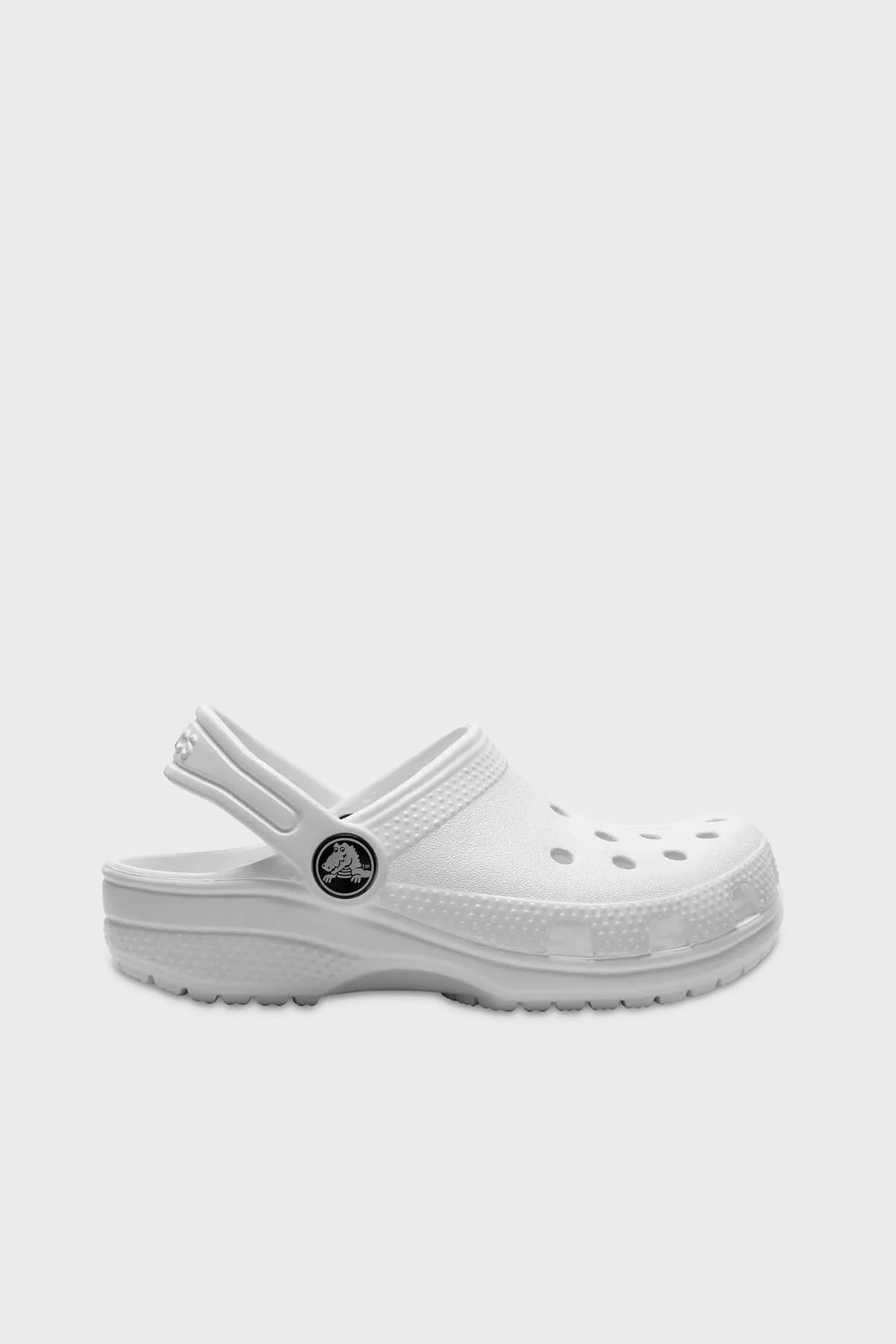 Crocs Classic Clog K Logolu Hafif Sandalet Unisex Çocuk Terlik 206991-100 BEYAZ