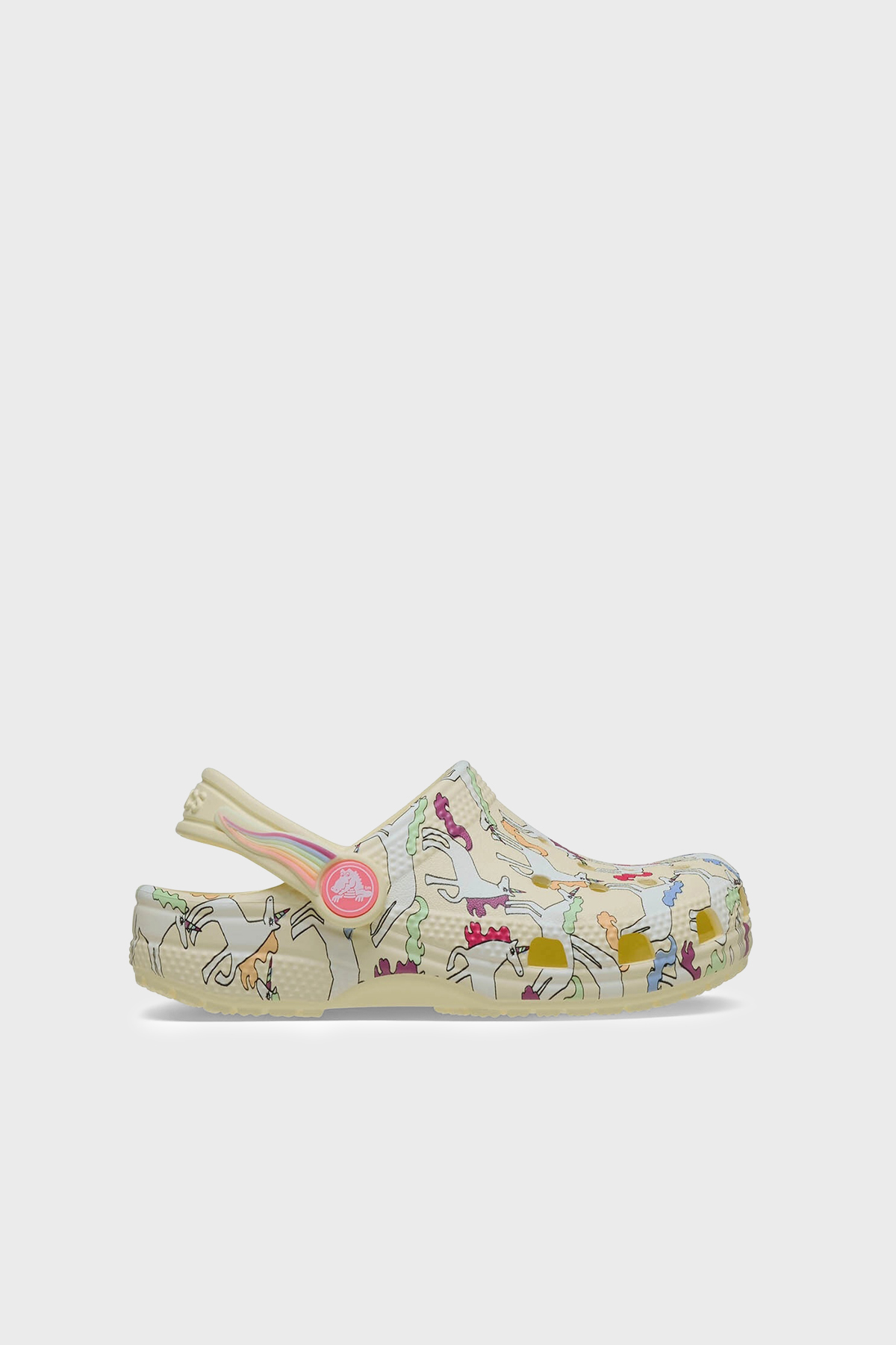 Crocs Classic Unicorn Graphic Clog Desenli Unisex Çocuk Terlik 212515-7CJ SARI