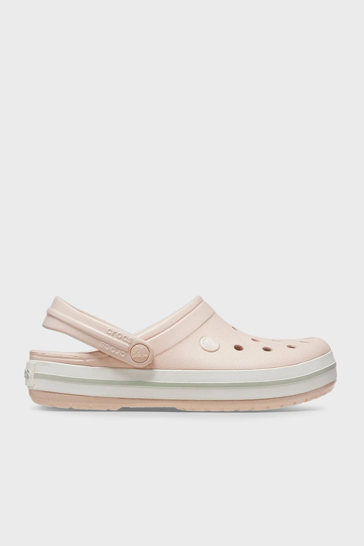 Crocs Crocband Logolu Çıkarılabilir Bilek Kayışlı Kadın Terlik 11016-6UR PUDRA