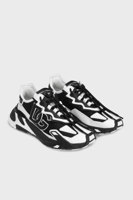 Dolce & Gabbana Deri Karışımlı Logolu Sneaker Erkek Ayakkabı