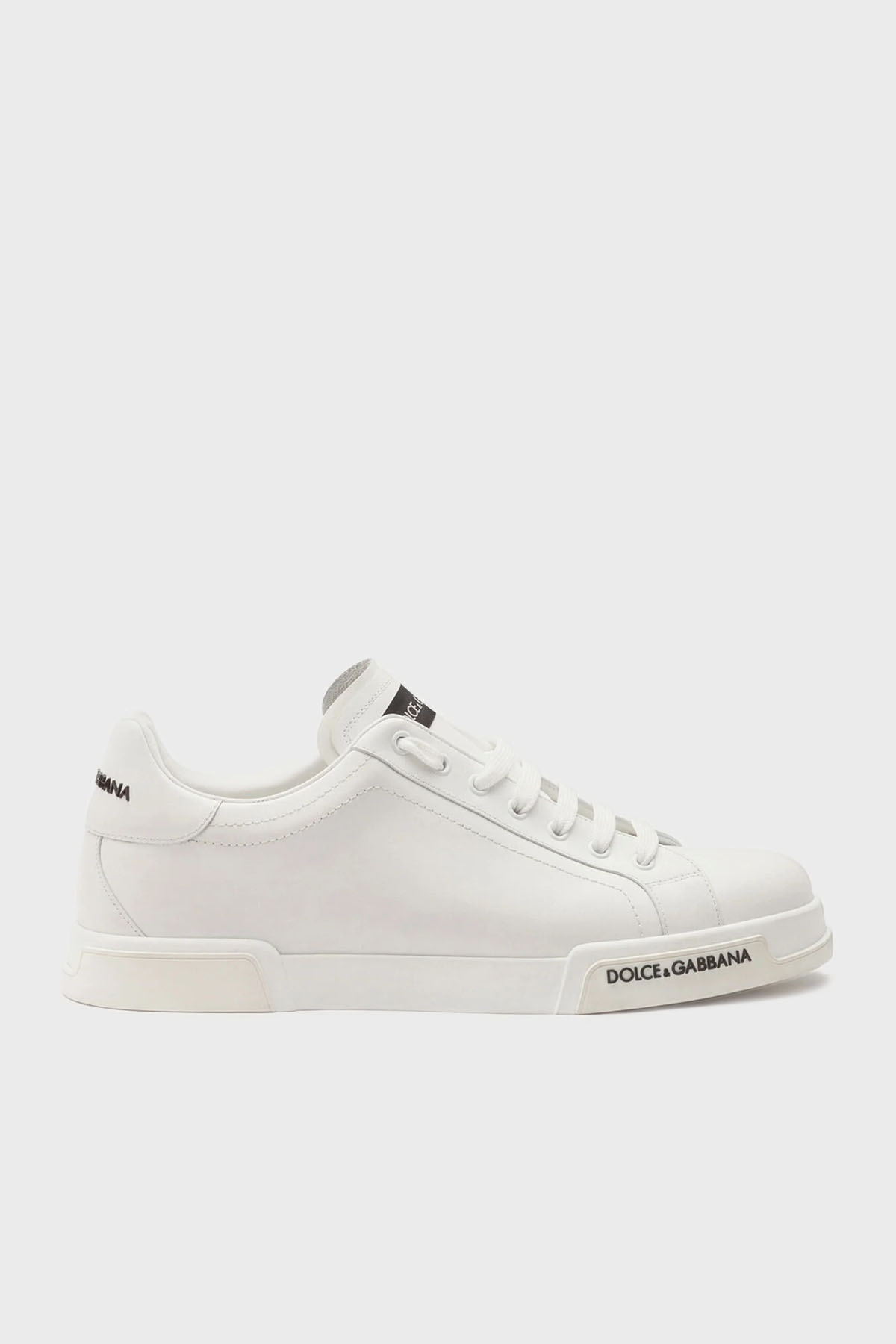 Dolce & Gabbana Deri Sneaker Erkek Ayakkabı CS2332 AA335 80001 BEYAZ
