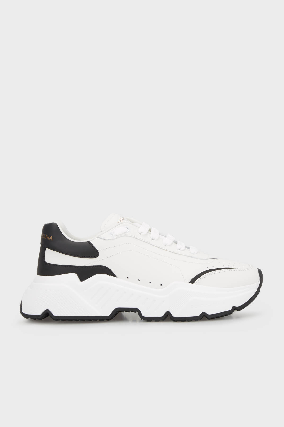 Dolce Gabbana Logolu Hakiki Deri Sneaker Erkek Ayakkabı CS1791 AX589 89697 BEYAZ