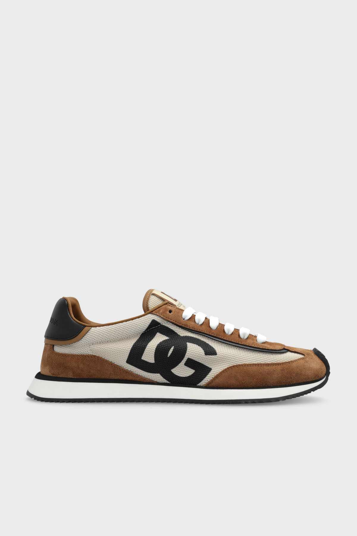 Dolce & Gabbana Logolu Sneaker Erkek Ayakkabı CS2288 A3D24 89651 KAHVE-BEJ
