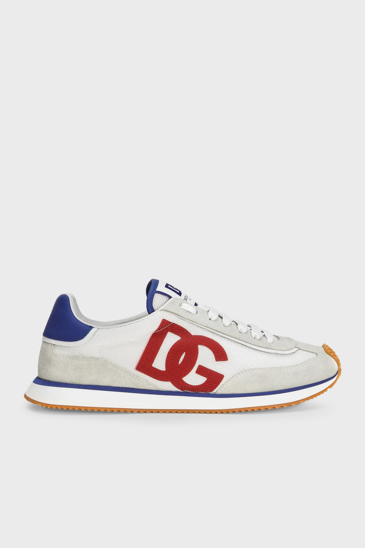 Dolce & Gabbana Logolu Süet Detaylı Sneaker Erkek Ayakkabı CS2288 A5355 89926 GRİ