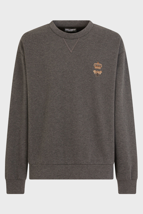 Dolce Gabbana Pamuklu Bisiklet Yaka Erkek Sweat G9VA5Z HU7IE S8450