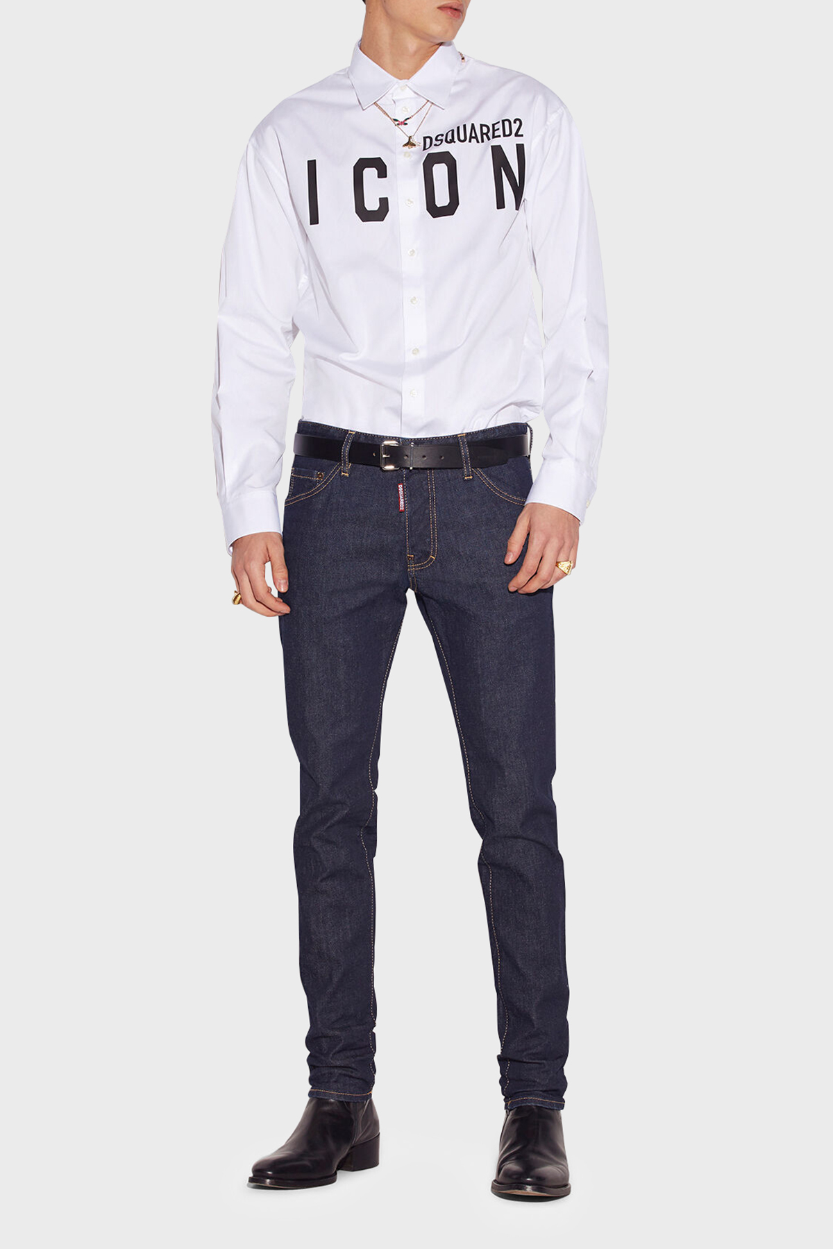 Dsquared2 Cool Guy Streç Pamuklu Skater Skinny Fit Jeans Erkek Kot Pantolon S79LA0054 S30595 470 LACİVERT