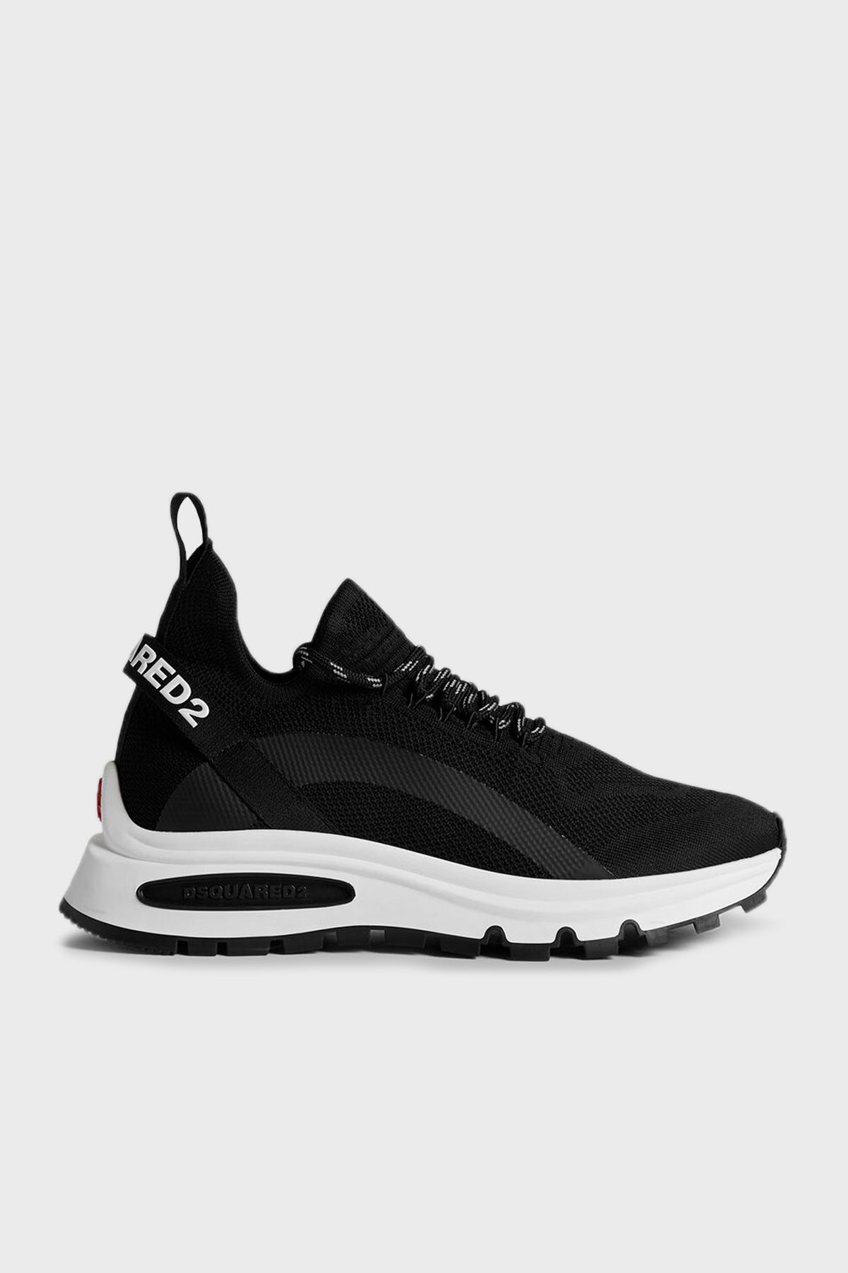 Dsquared2 Logolu Kalın Tabanlı Sneaker Erkek Ayakkabı SNM033759 207274 2124 SİYAH