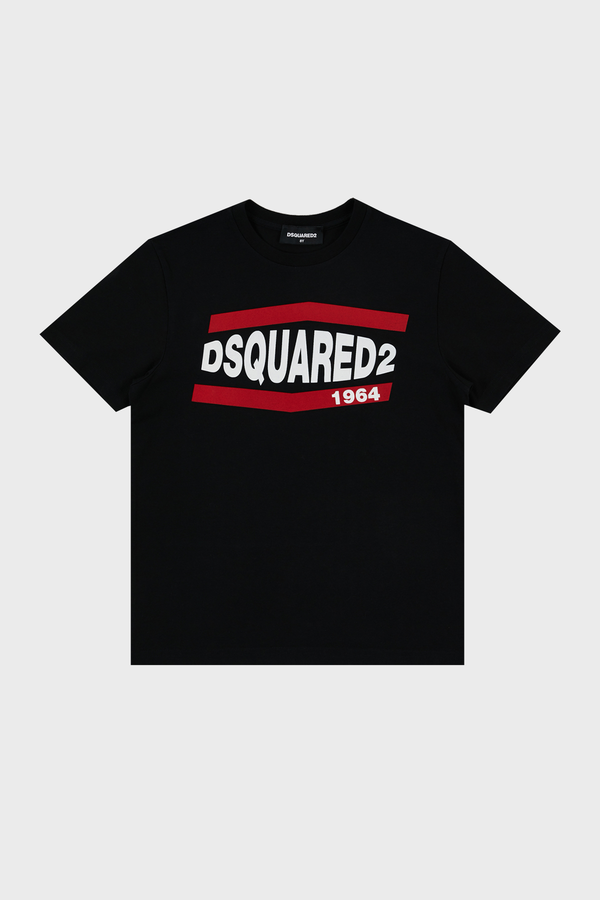 Dsquared2 Pamuklu Bisiklet Yaka Çocuk  DQ0150 D002F T Shirt DQ0150-D002F BLACK SİYAH