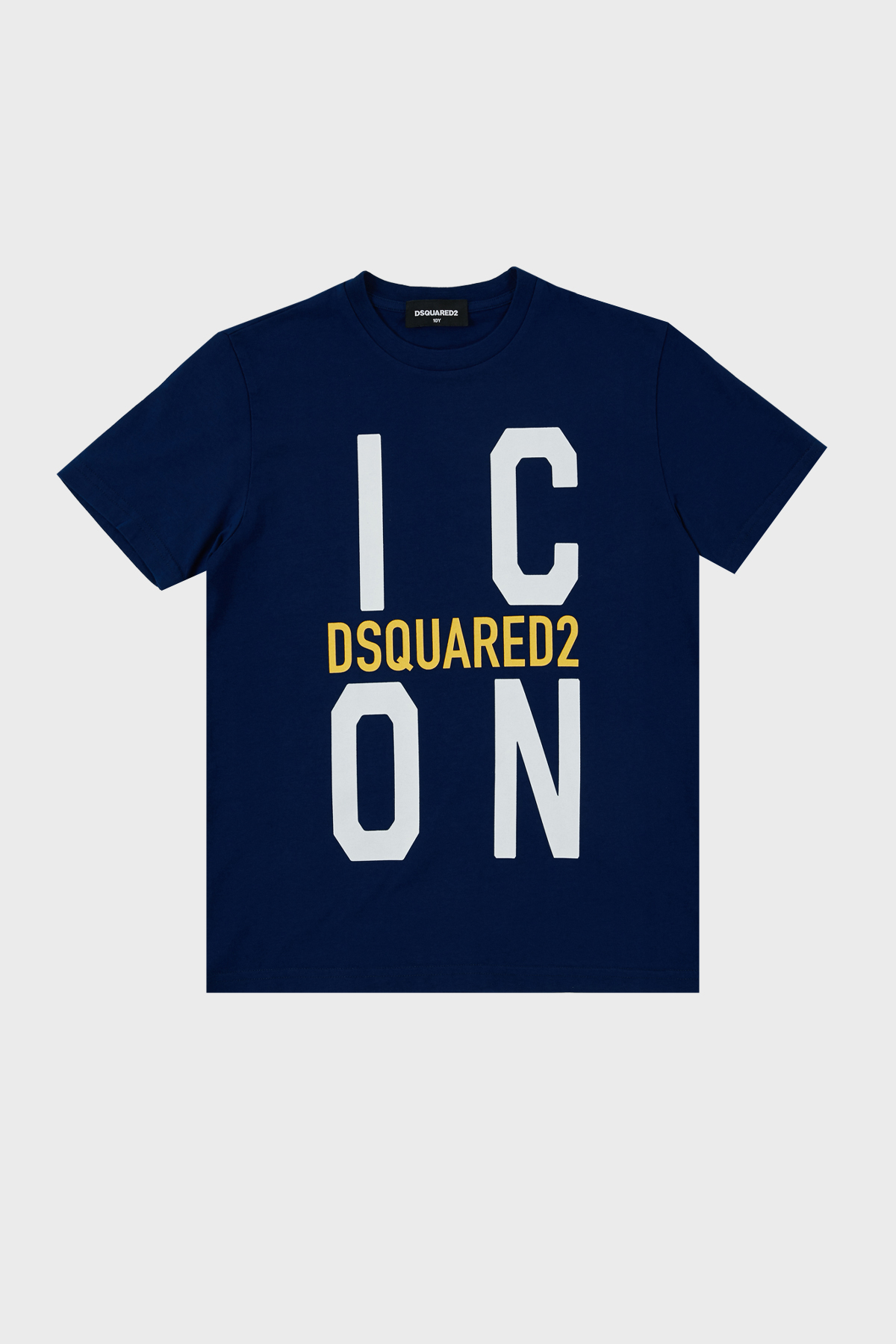 Dsquared2 Pamuklu Bisiklet Yaka Çocuk  DQ0243 D002F T Shirt DQ0243-D002F BLUE SAKS