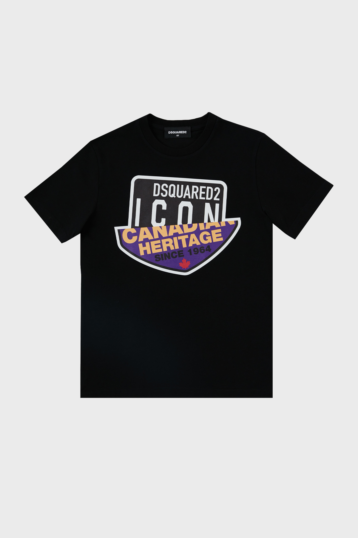Dsquared2 Pamuklu Bisiklet Yaka Çocuk  DQ0244 D002F T Shirt DQ0244-D002F BLACK SİYAH