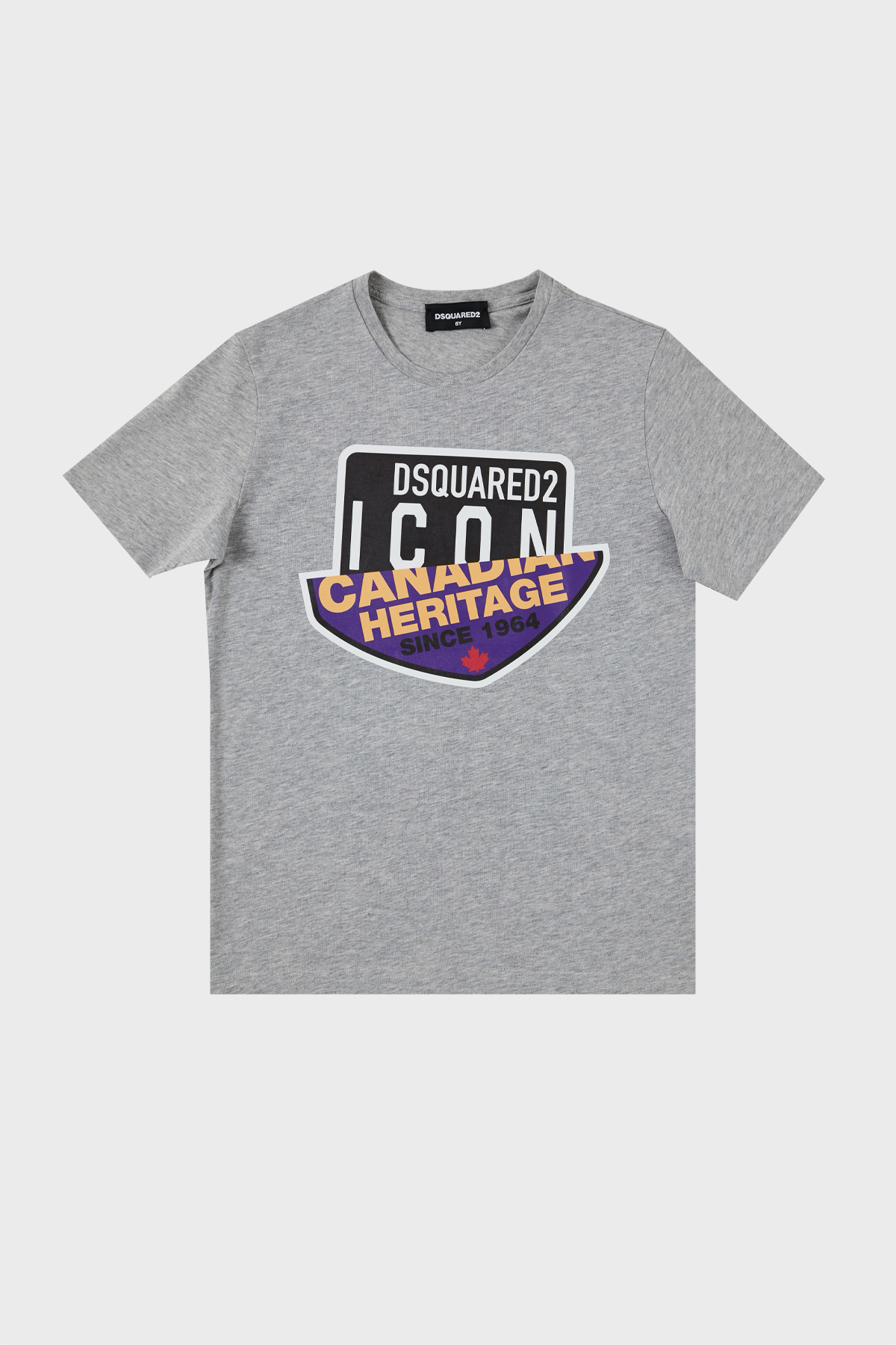 Dsquared2 Pamuklu Bisiklet Yaka Çocuk  DQ0244 D002F T Shirt DQ0244-D00YV GREY GRİ