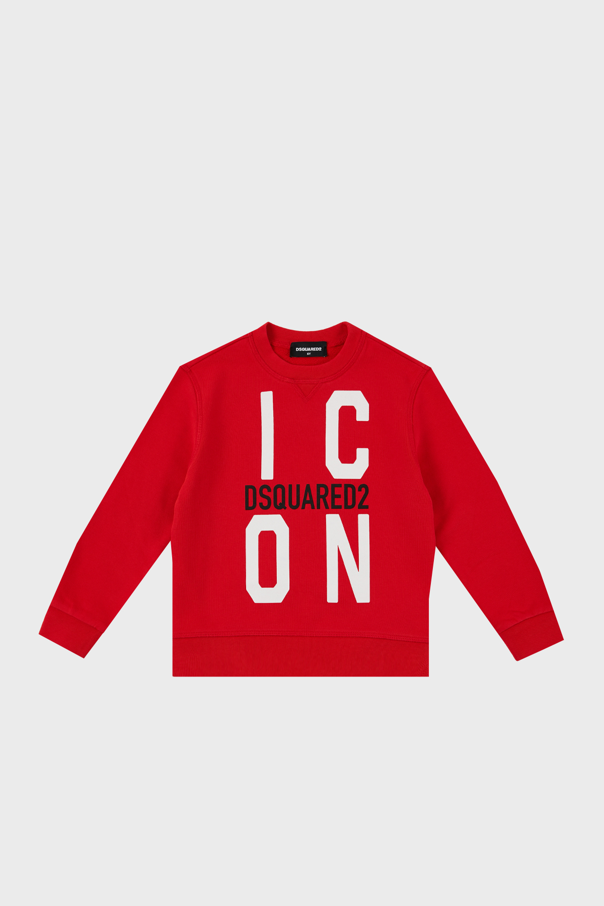 Dsquared2 Pamuklu Bisiklet Yaka Çocuk  DQ0245 D002Y Sweat DQ0245-D002Y RED KIRMIZI