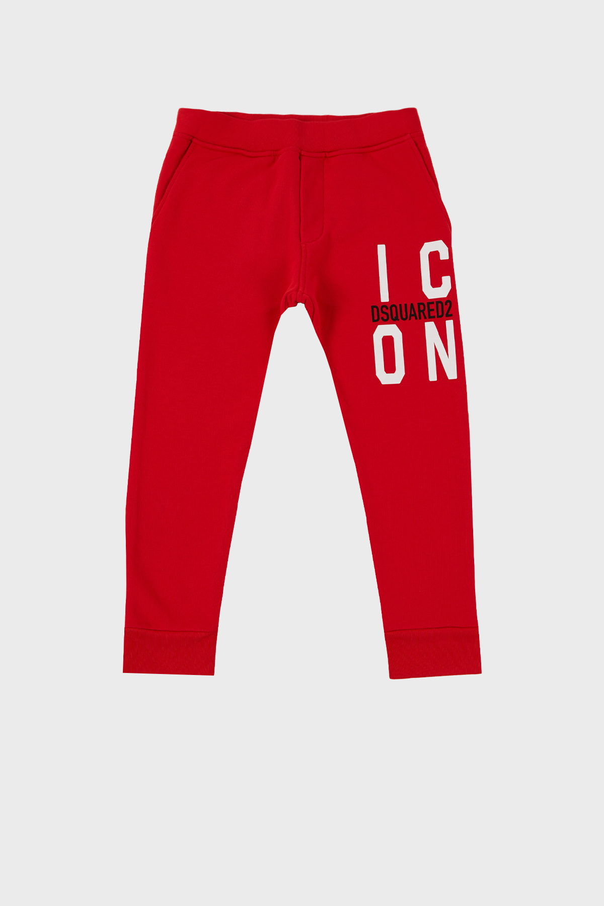 Dsquared2 Pamuklu Cepli Çocuk Spor  DQ0248 D002Y Pantolon DQ0248-D002Y RED KIRMIZI