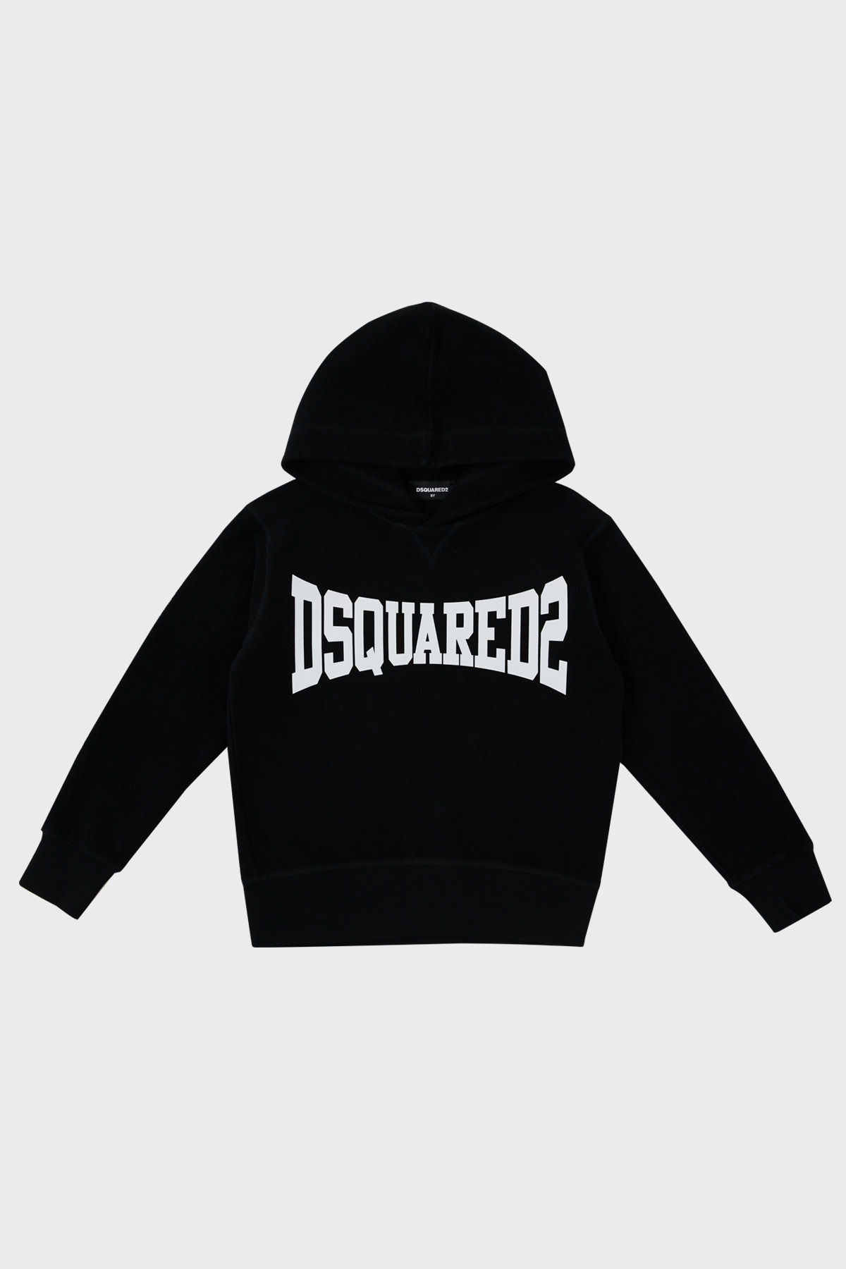 Dsquared2 Pamuklu Kapüşonlu Çocuk  DQ0071 D005U Sweat DQ0071-D005U BLACK SİYAH