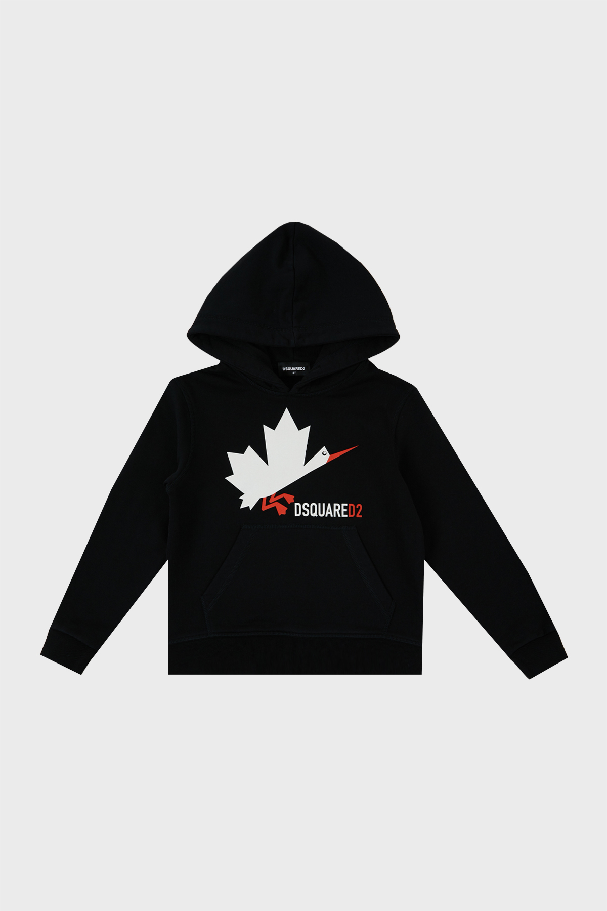 Dsquared2 Pamuklu Kapüşonlu Çocuk  DQ0222 D002Y Sweat DQ0222-D002Y BLACK SİYAH