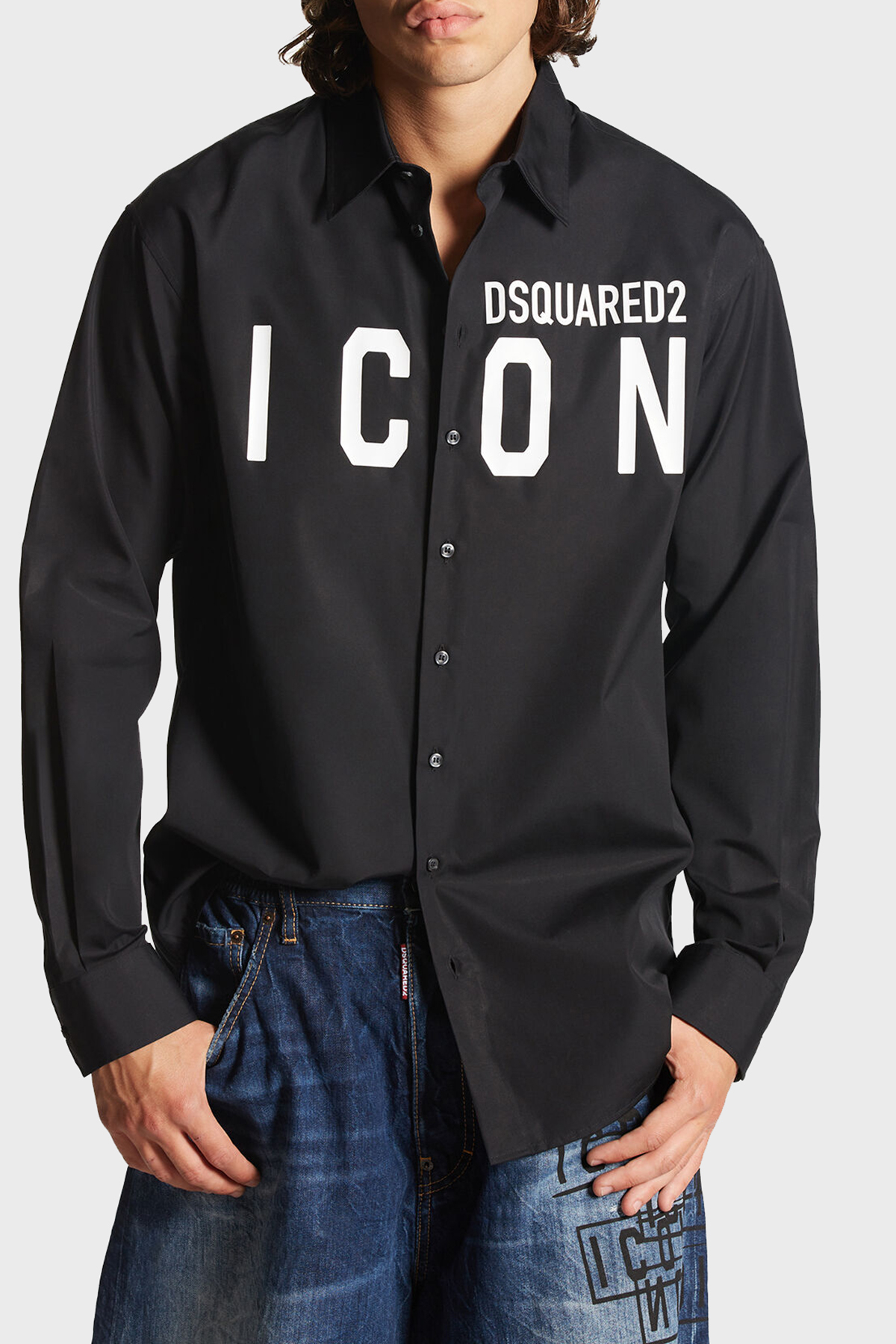 Dsquared2 Pamuklu Regular Fit Erkek Gömlek S79DL0026 S36275 900 SİYAH