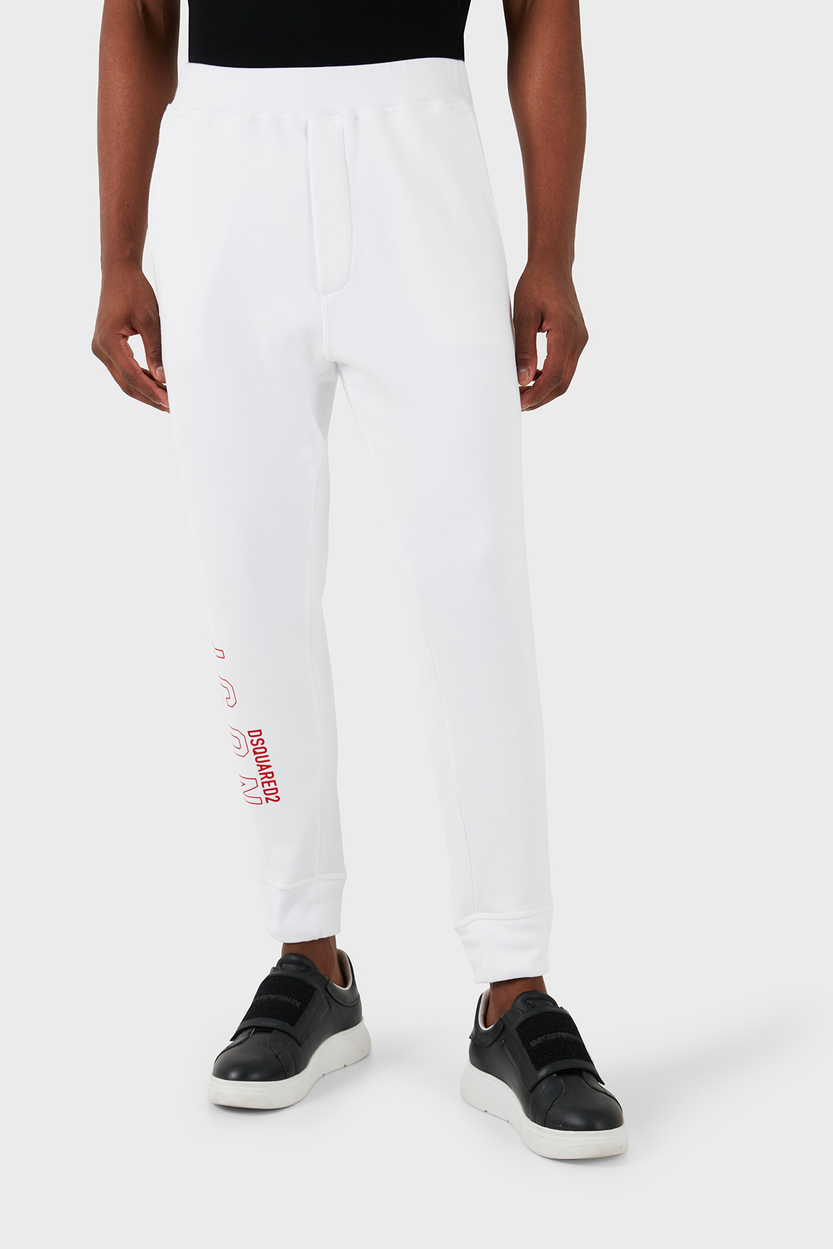 Dsquared2 Pamuklu Regular Fit Jogger Erkek Pantolon S79KA0041 S25516 964 BEYAZ