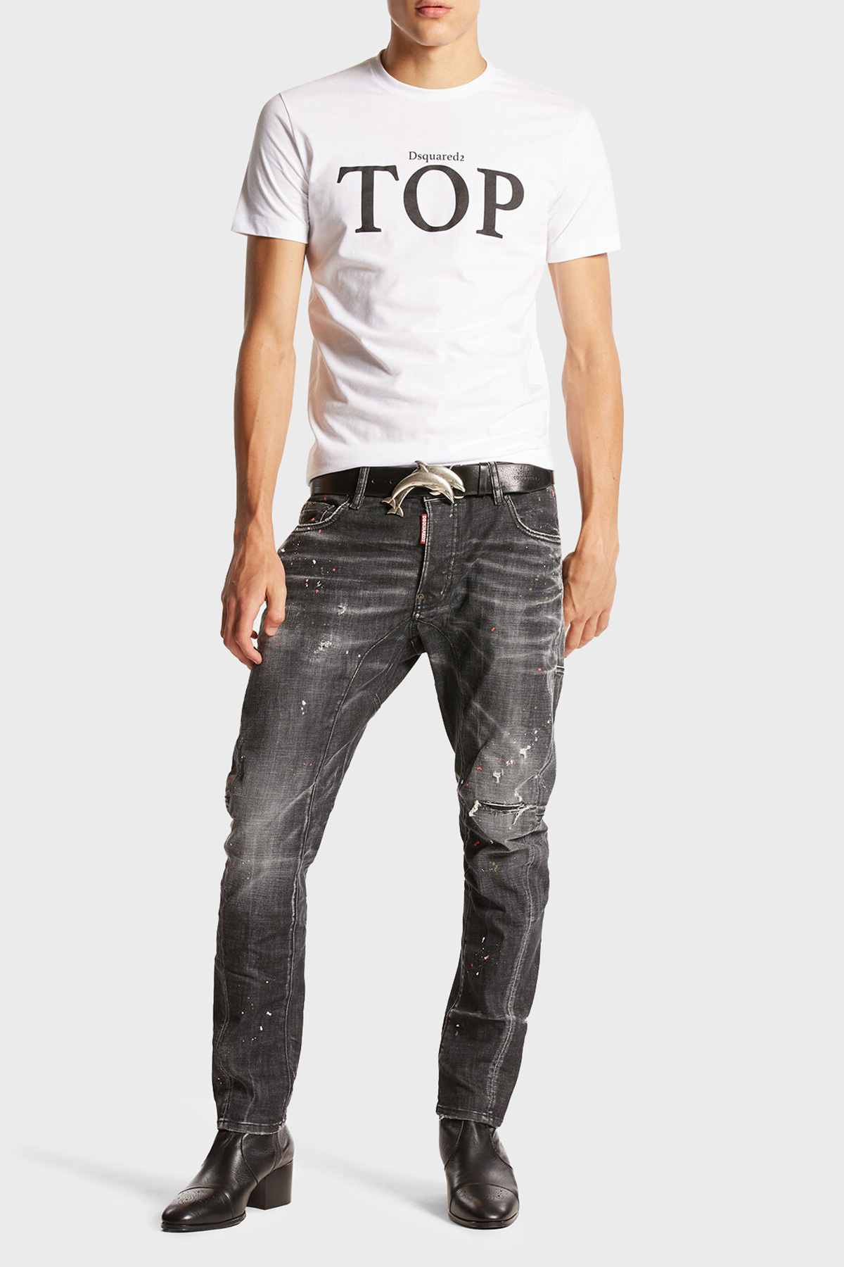Dsquared2 Streç Pamuklu Skinny Fit Jeans Erkek Kot Pantolon S71LB1380 S30357 900 FÜME