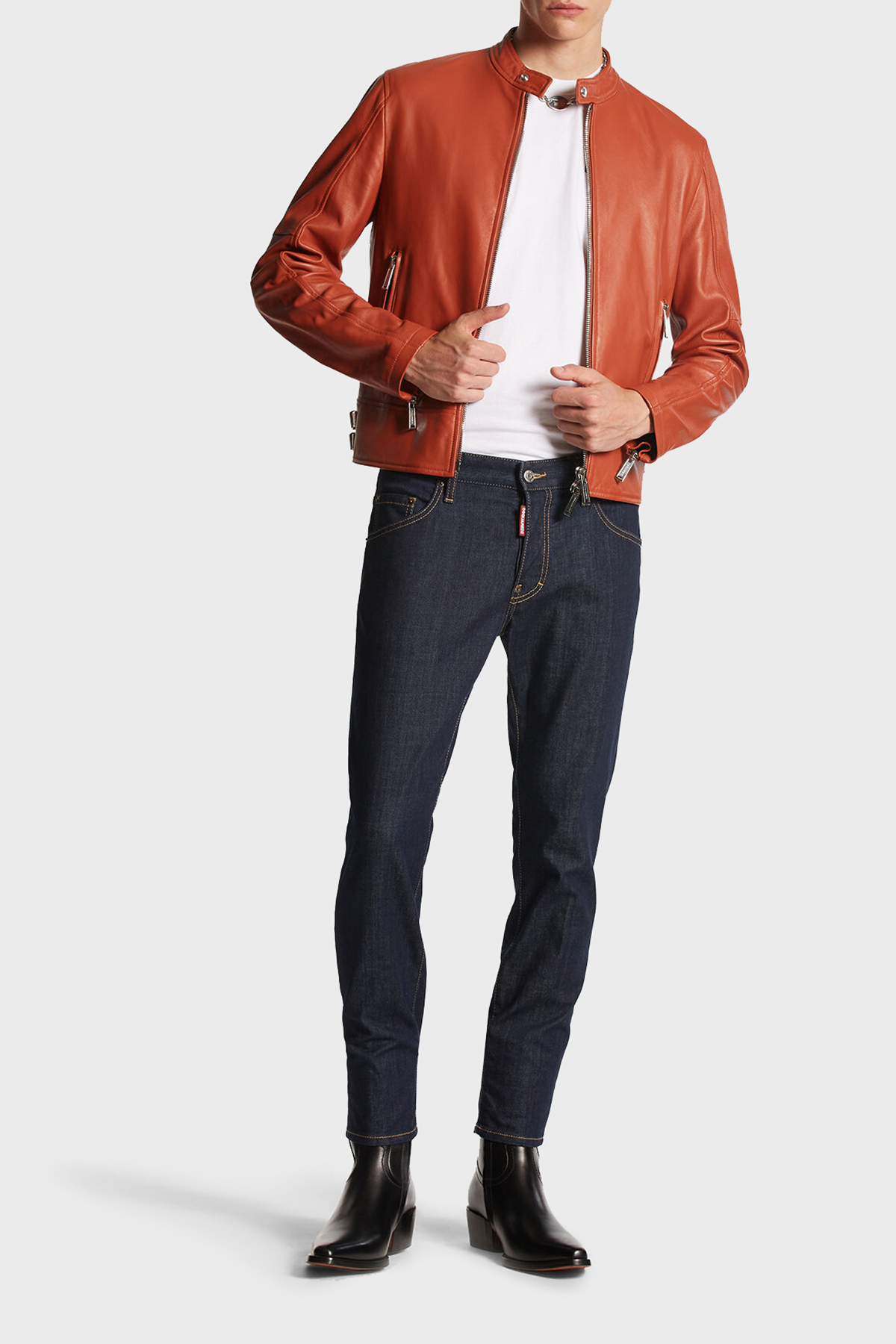 Dsquared2 Streç Pamuklu Slim Fit Jeans Erkek Kot Pantolon S74LB1425 S30664 470 LACİVERT