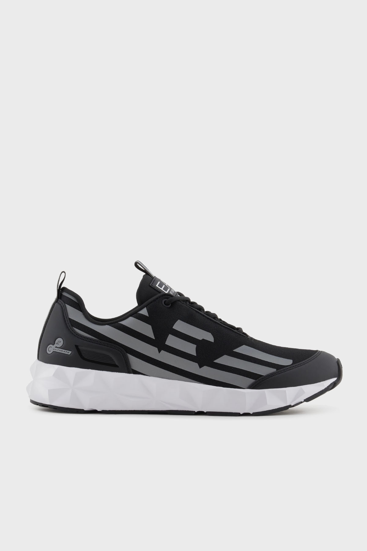EA7 Kartal Logolu Sneaker Unisex Ayakkabı X8X217 XK433 N763 SİYAH-GÜMÜŞ