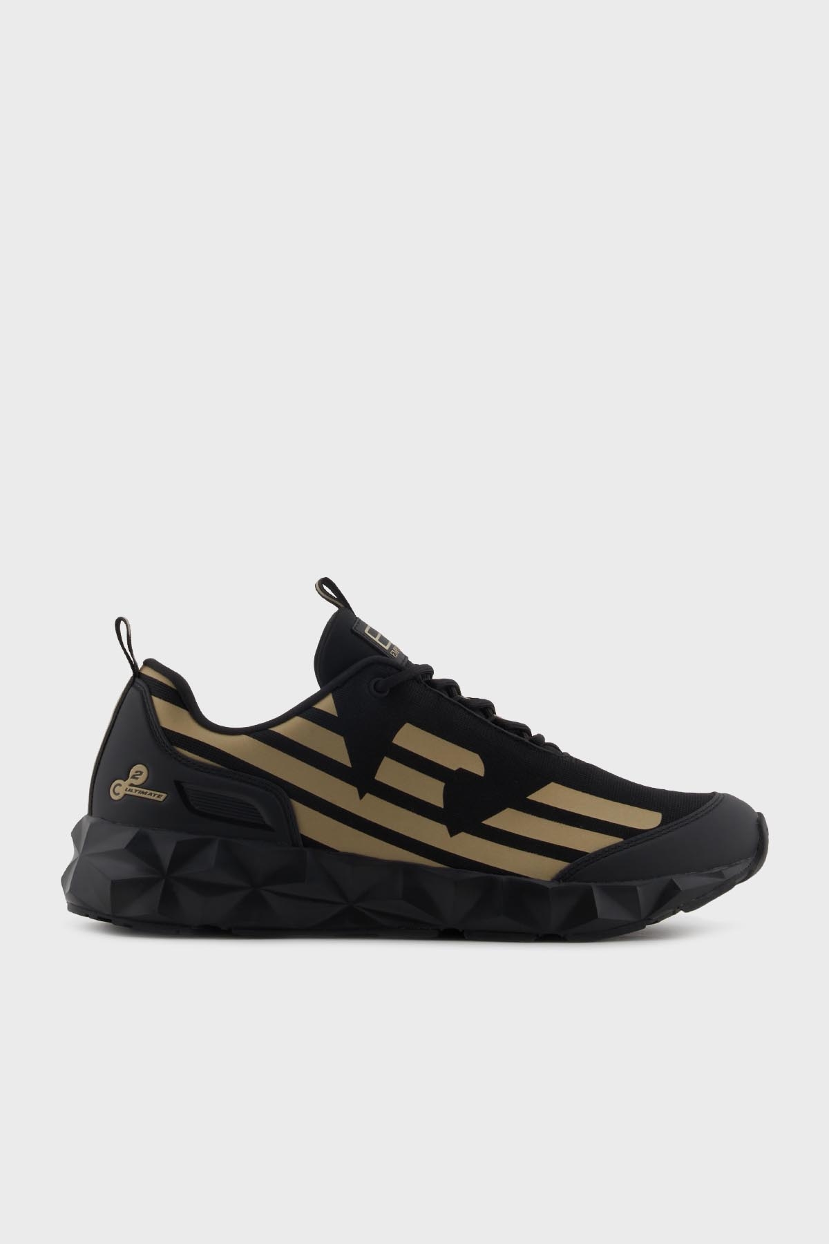 EA7 Kartal Logolu Sneaker Unisex Ayakkabı X8X217 XK433 R969 SİYAH-GOLD