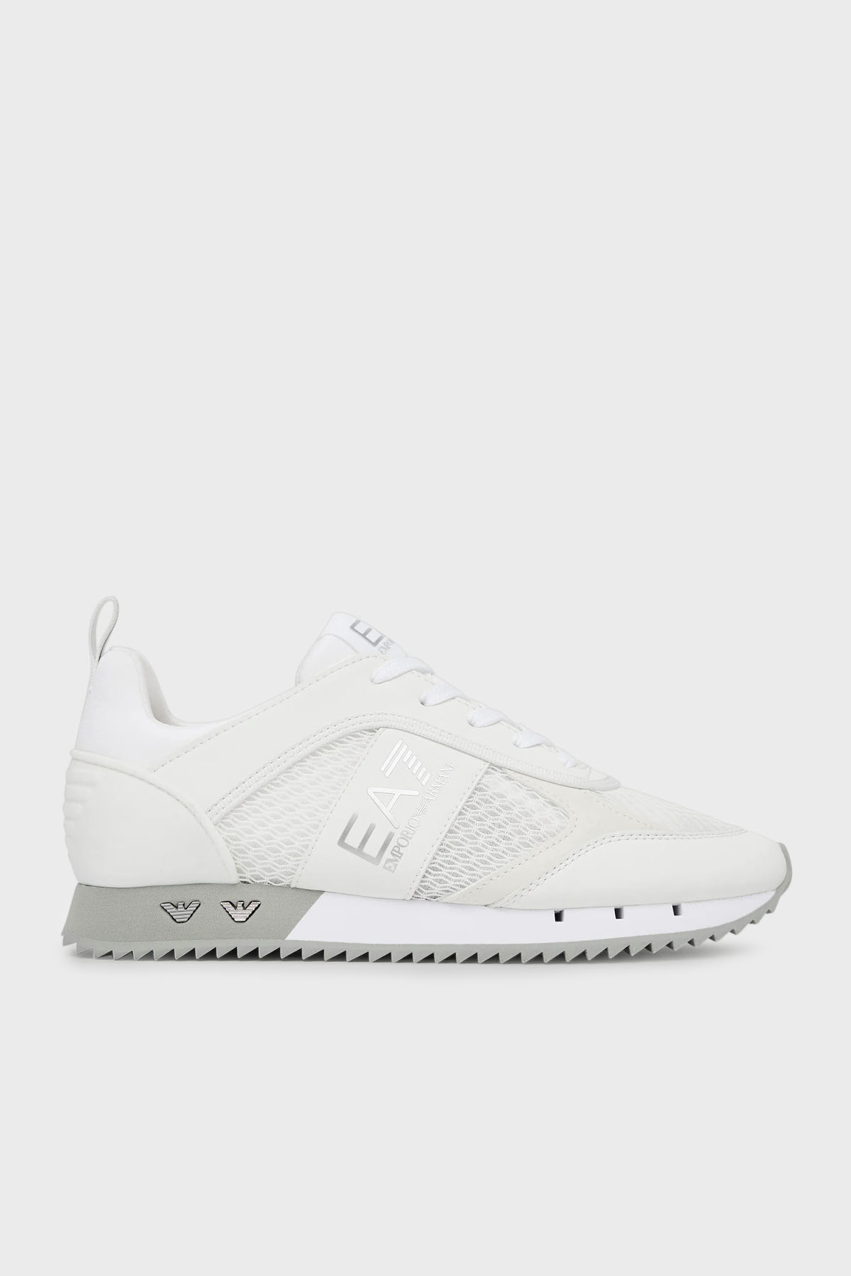 EA7 Logolu Kalın Tabanlı Sneaker Unisex Ayakkabı 7X000334 AF18610 MZ024 BEYAZ