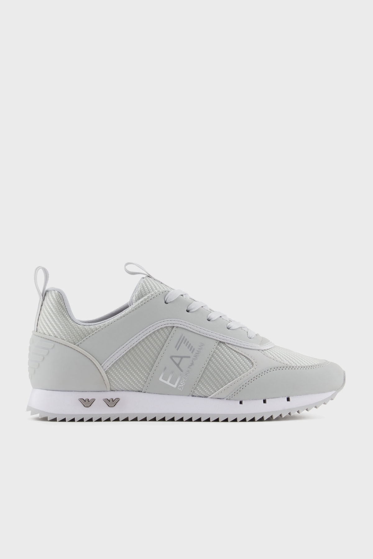 EA7 Logolu Sneaker Unisex Ayakkabı X8X185 XR175 U462 GRİ-GÜMÜŞ