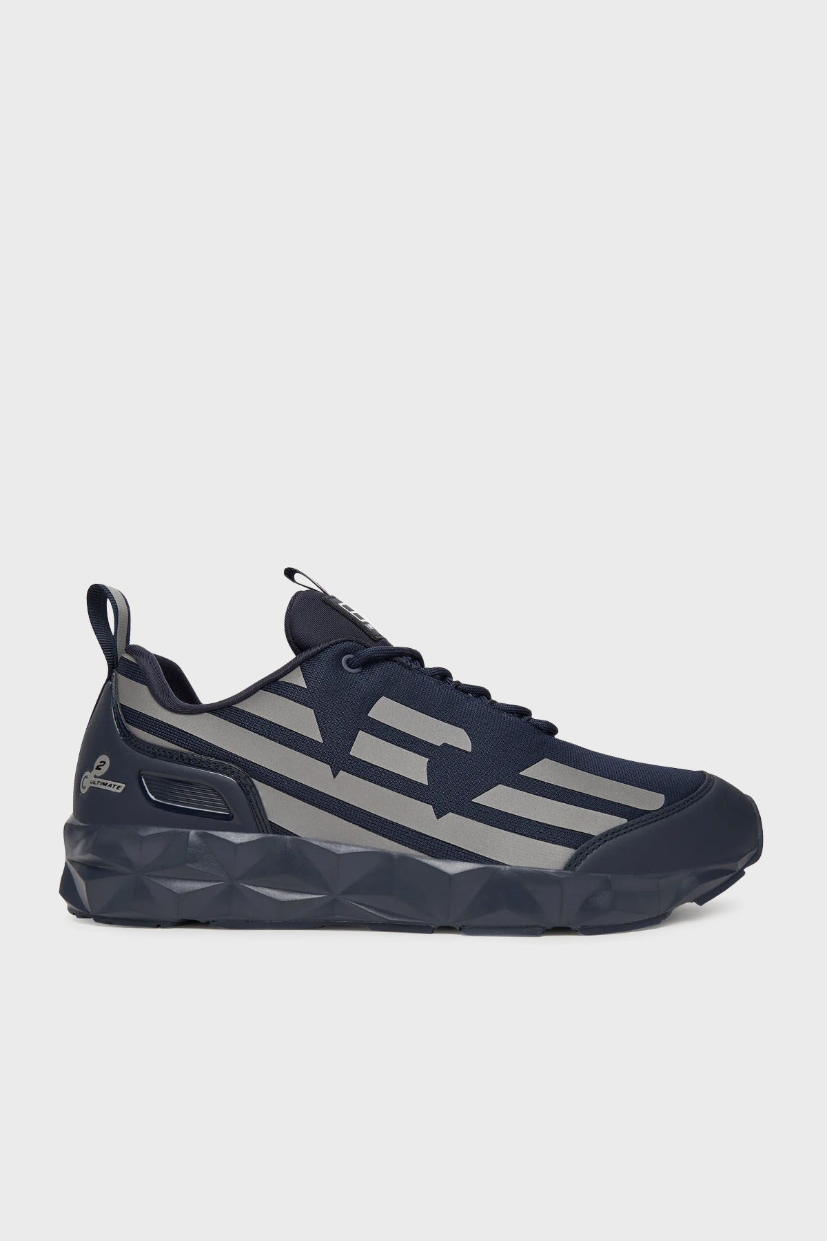 EA7 Logolu Sneaker Unisex Ayakkabı X8X217 XK433 MB302 LACİVERT-GÜMÜŞ