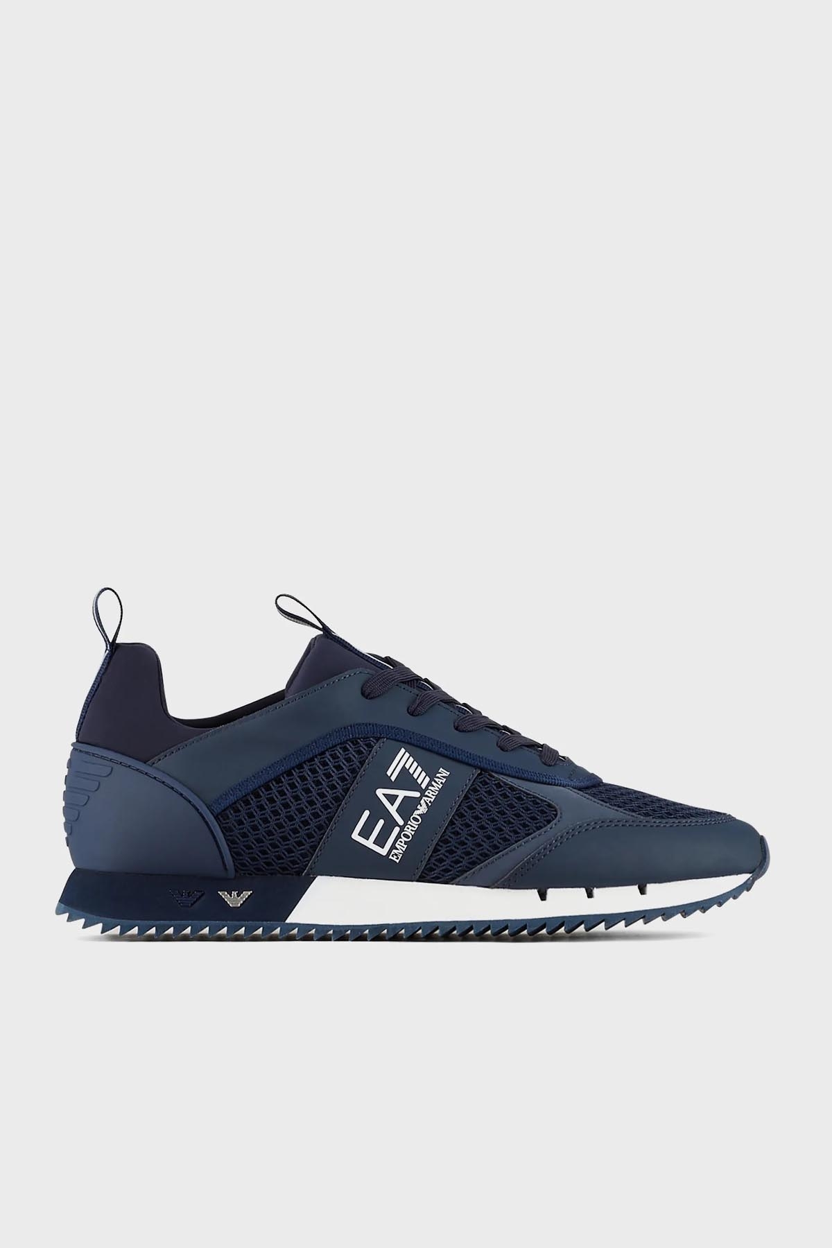 EA7 Marka Logolu Spor Unisex Ayakkabı X8X027 XK050 D813 LACİVERT
