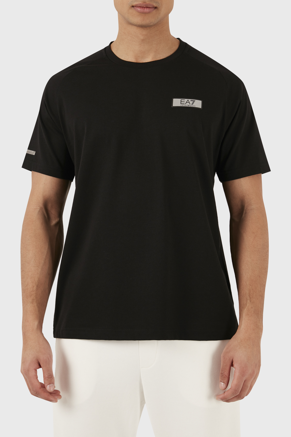 EA7 Pamuklu Regular Fit Bisiklet Yaka Erkek T Shirt 3DPT24 PJUVZ 1200 SİYAH