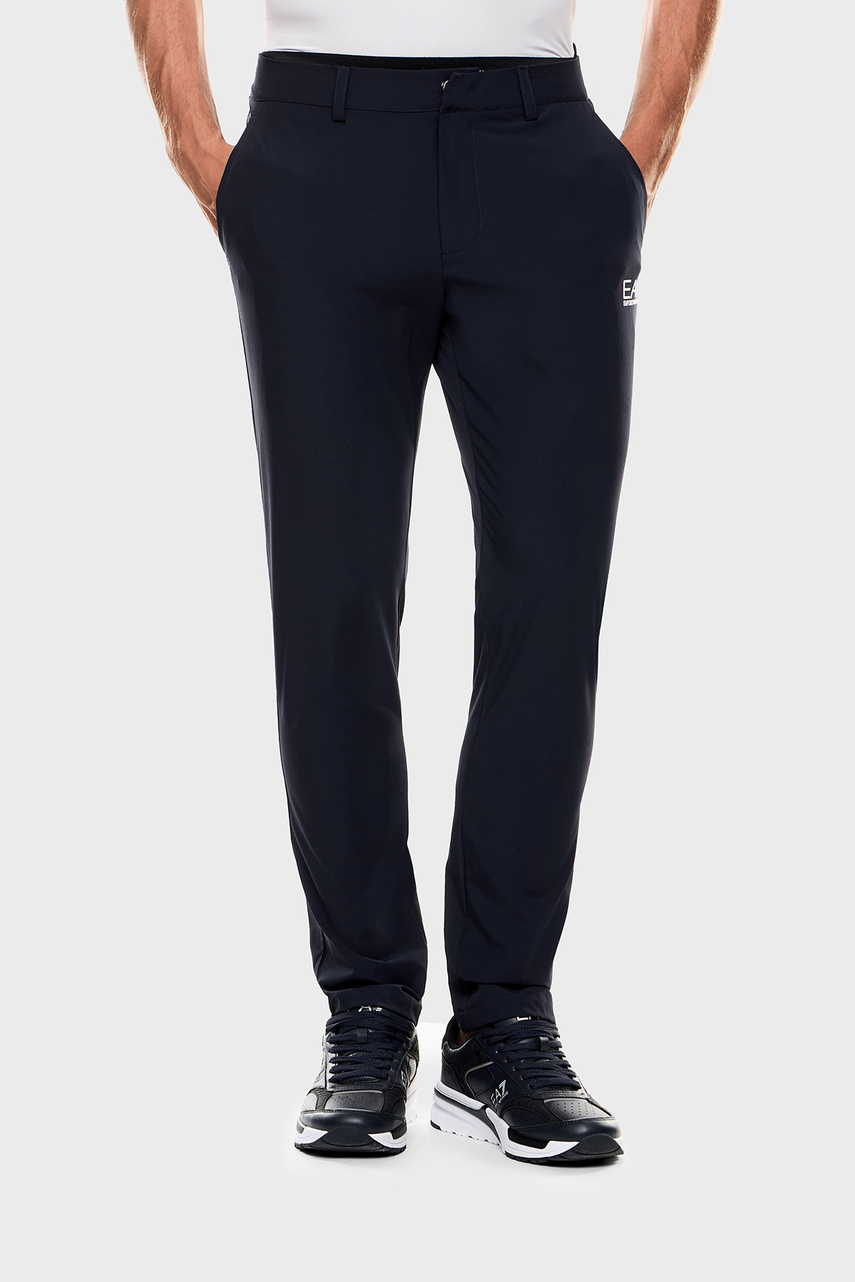 EA7 Slim Fit Logolu Normal Bel Daralan Paça Erkek Pantolon 7M000509 AF14589 UB102 LACİVERT