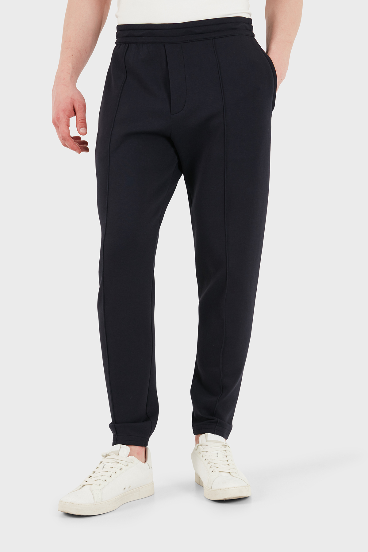 Empori Armani Çimalı Regular Fit Lastikli Paça Jogger Erkek Pantolon EM003051 AF10013 UB118 LACİVERT
