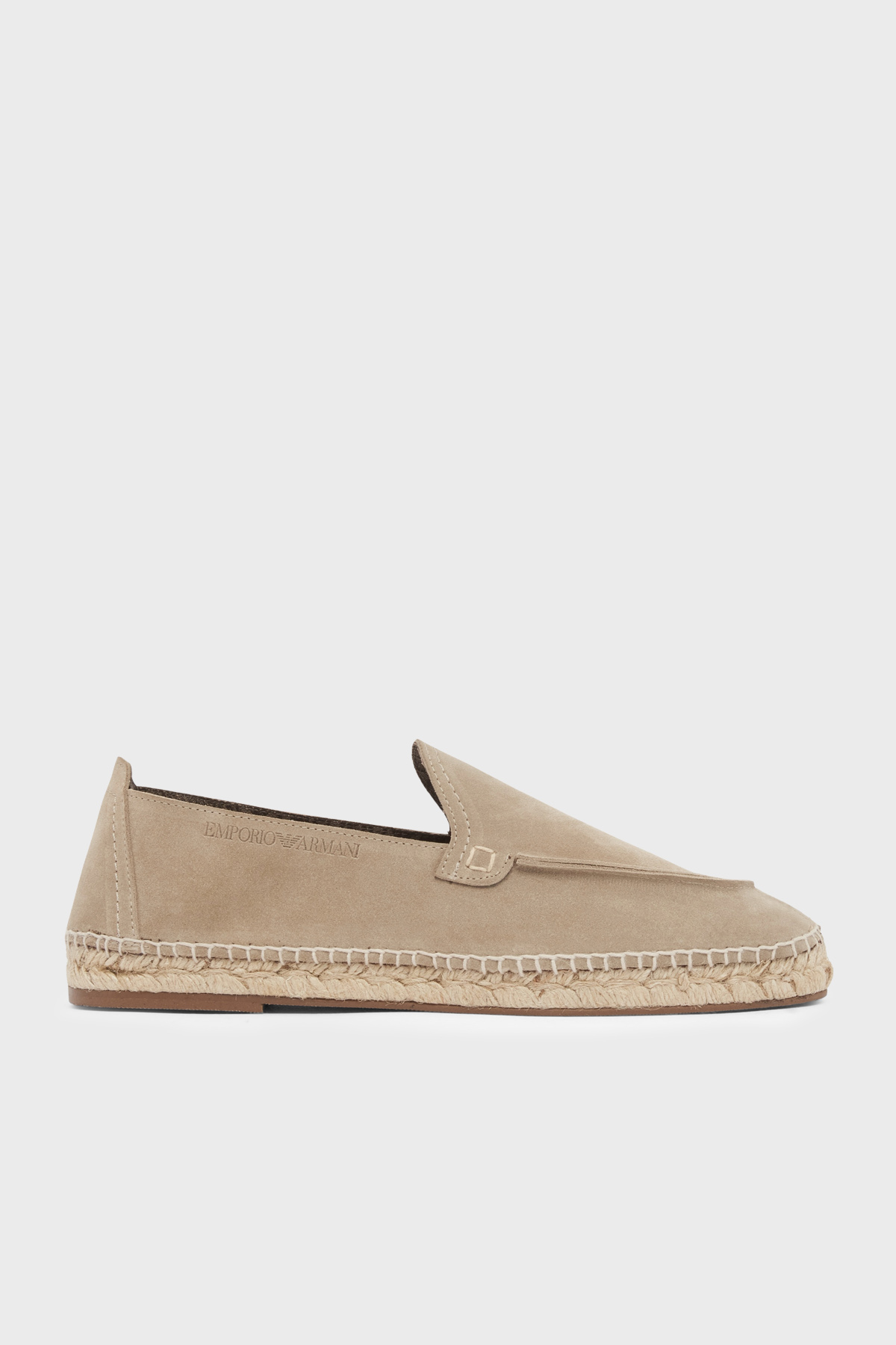 Emporio Armani % 100 Deri Erkek Espadril EM005854 AF23967 U6092 VİZON