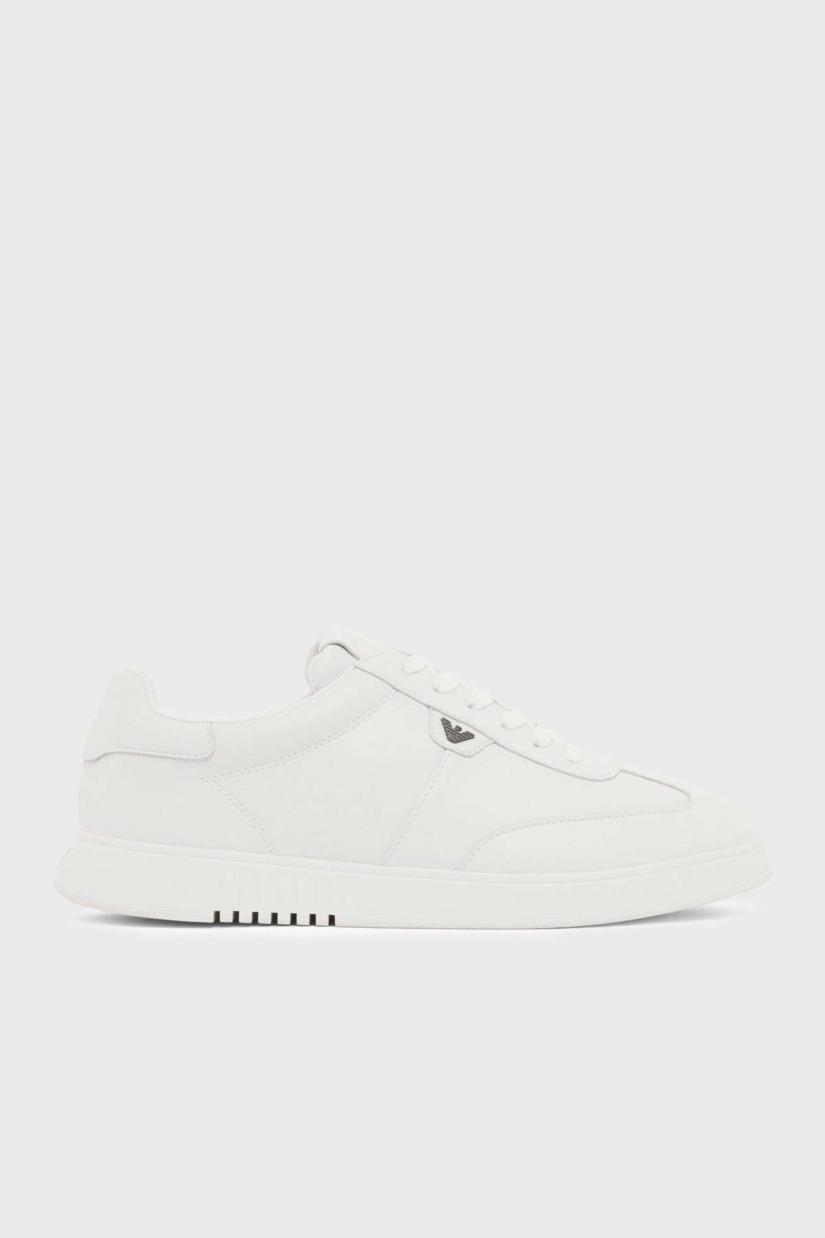 Emporio Armani % 100 Deri Logolu Sneaker Erkek Ayakkabı EM003062 AF20004 U0003 BEYAZ