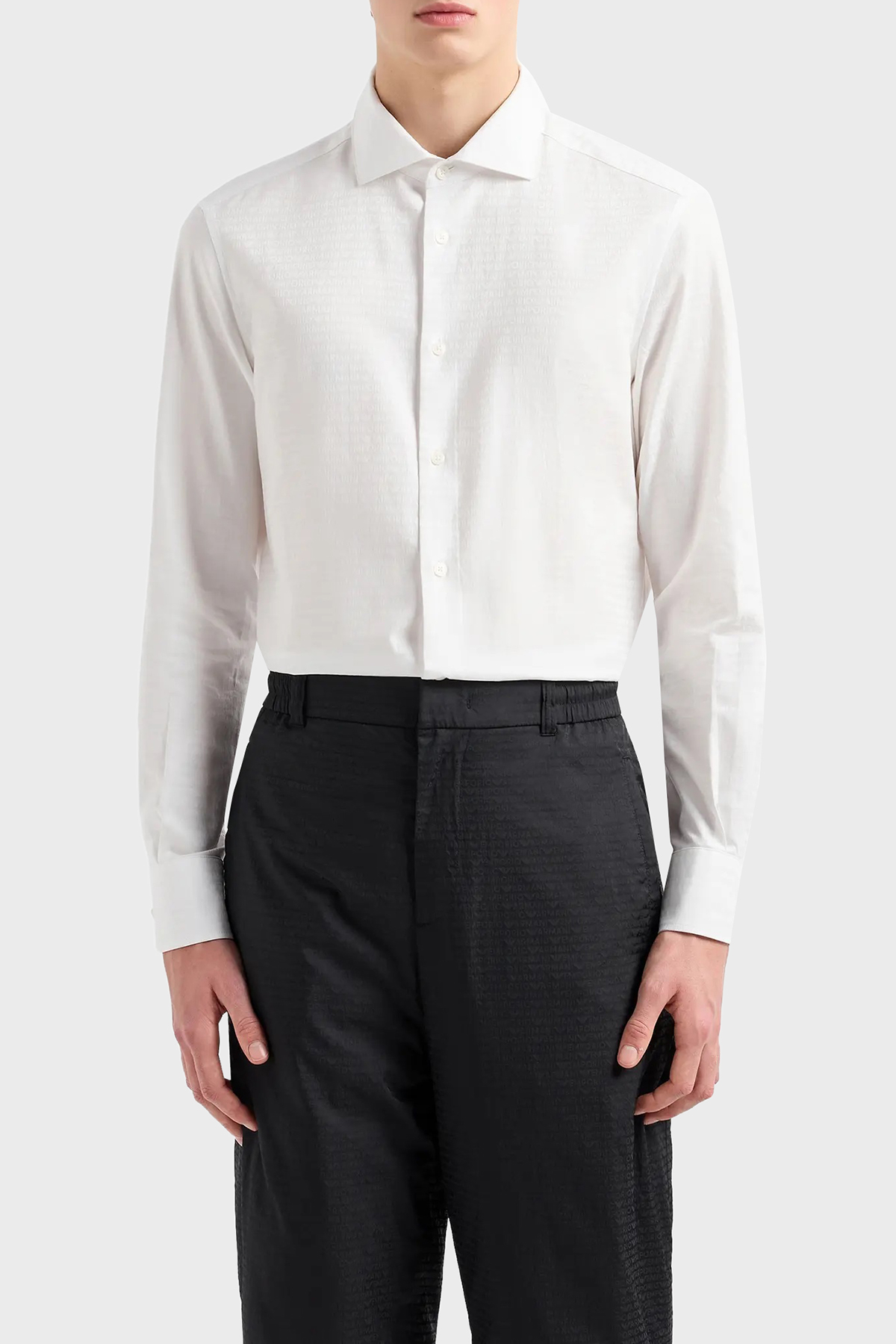 Emporio Armani % 100 Pamuk  Regular Fit Erkek Gömlek 6D1C86 1NIUZ F119 BEYAZ