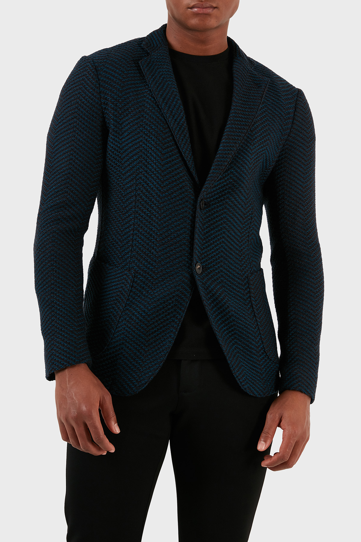 Emporio Armani % 100 Yün Blazer Erkek Ceket H41G51 E1D06 919 LACİVERT
