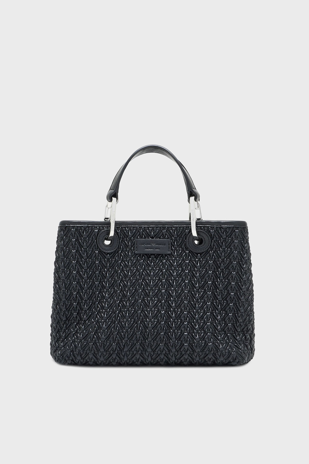 Emporio Armani 4G Kabartmalı Logolu Çıkarılabilir Askılı Kadın Çanta EW000361 AF18941 UC001 SİYAH