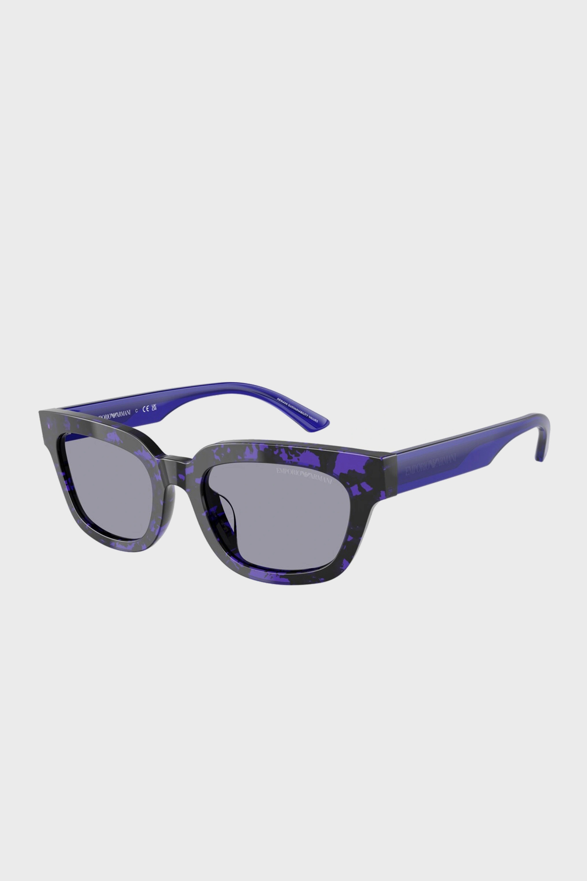 Emporio Armani Asimetrik Güneş Kadın Gözlük 0EA4233U 618380 53 Havana Menekşe-Mavi