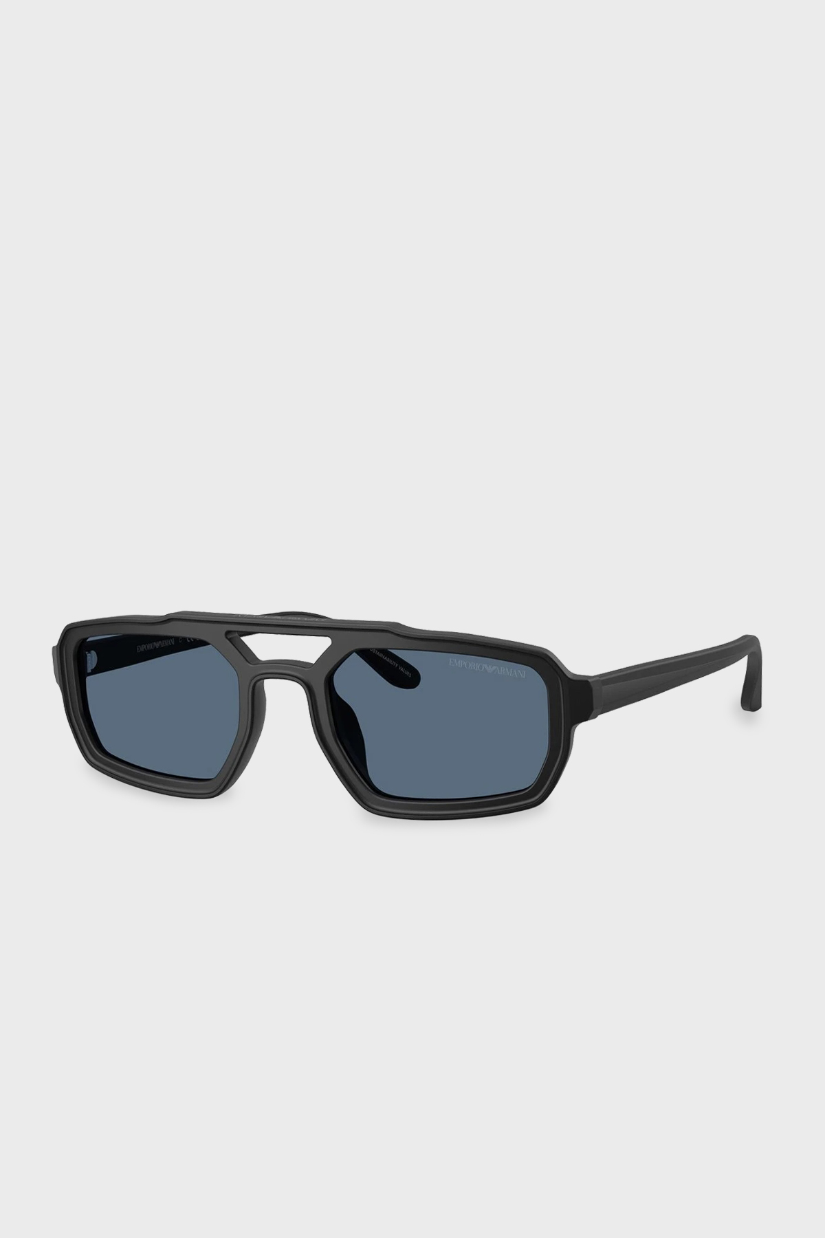 Emporio Armani Asimetrik Güneş Erkek Gözlük 0EA4240U 501787 53 Mat Siyah-Asetat