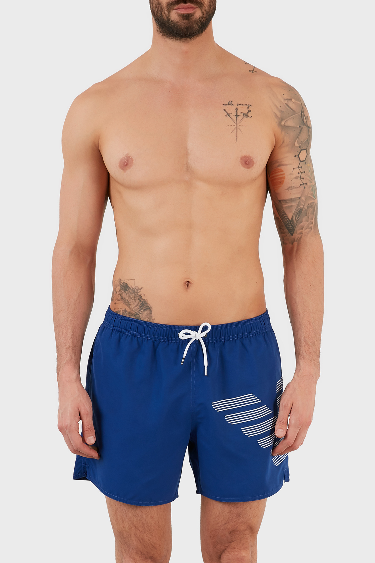 Emporio Armani Baskılı Belden Bağlamalı Cepli Erkek Mayo Short S 211740 1P427 23033 SAKS