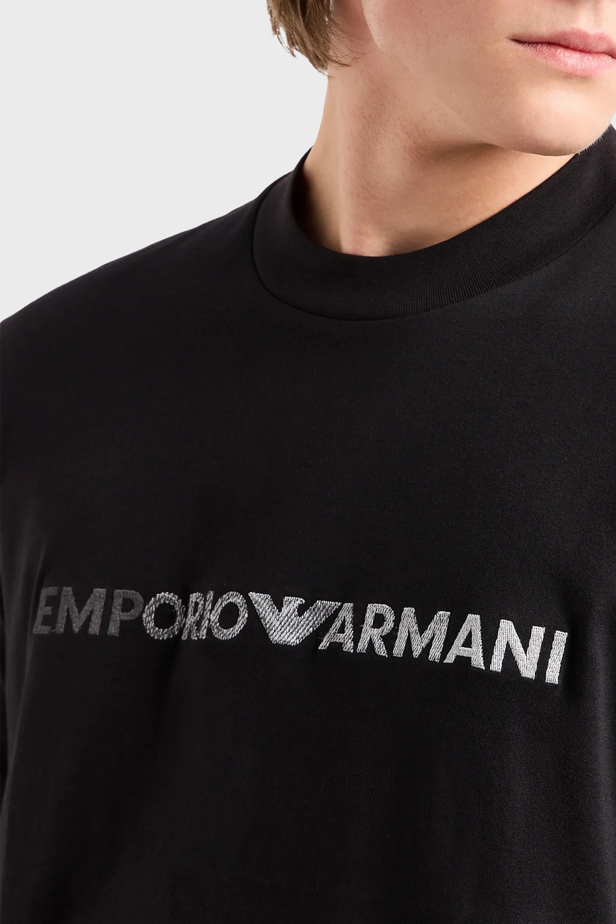 Emporio Armani Bisiklet Yaka % 100 Pamuk Regular Fit Erkek T