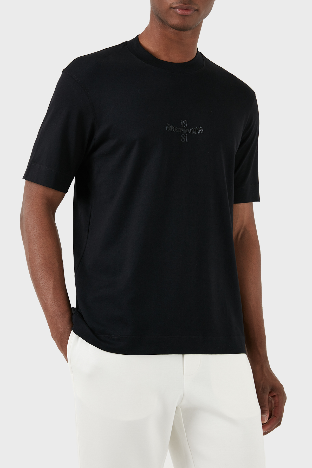 Emporio Armani Bisiklet Yaka % 100 Pamuk Regular Fit Erkek T Shirt 3D1TH3 1JOCZ 0053 SİYAH