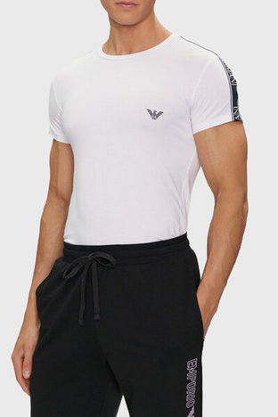 Emporio Armani Bisiklet Yaka Pamuklu Slim Fit Erkek T Shirt 111035 4R523 00010 BEYAZ - Emporio Armani