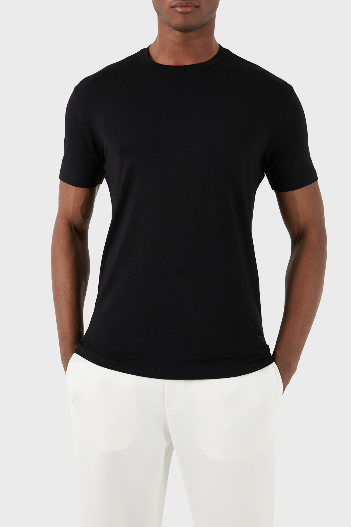 Emporio Armani Bisiklet Yaka Regular Fit Streç Erkek T Shirt 8N1TF0 1JCDZ 0999 SİYAH
