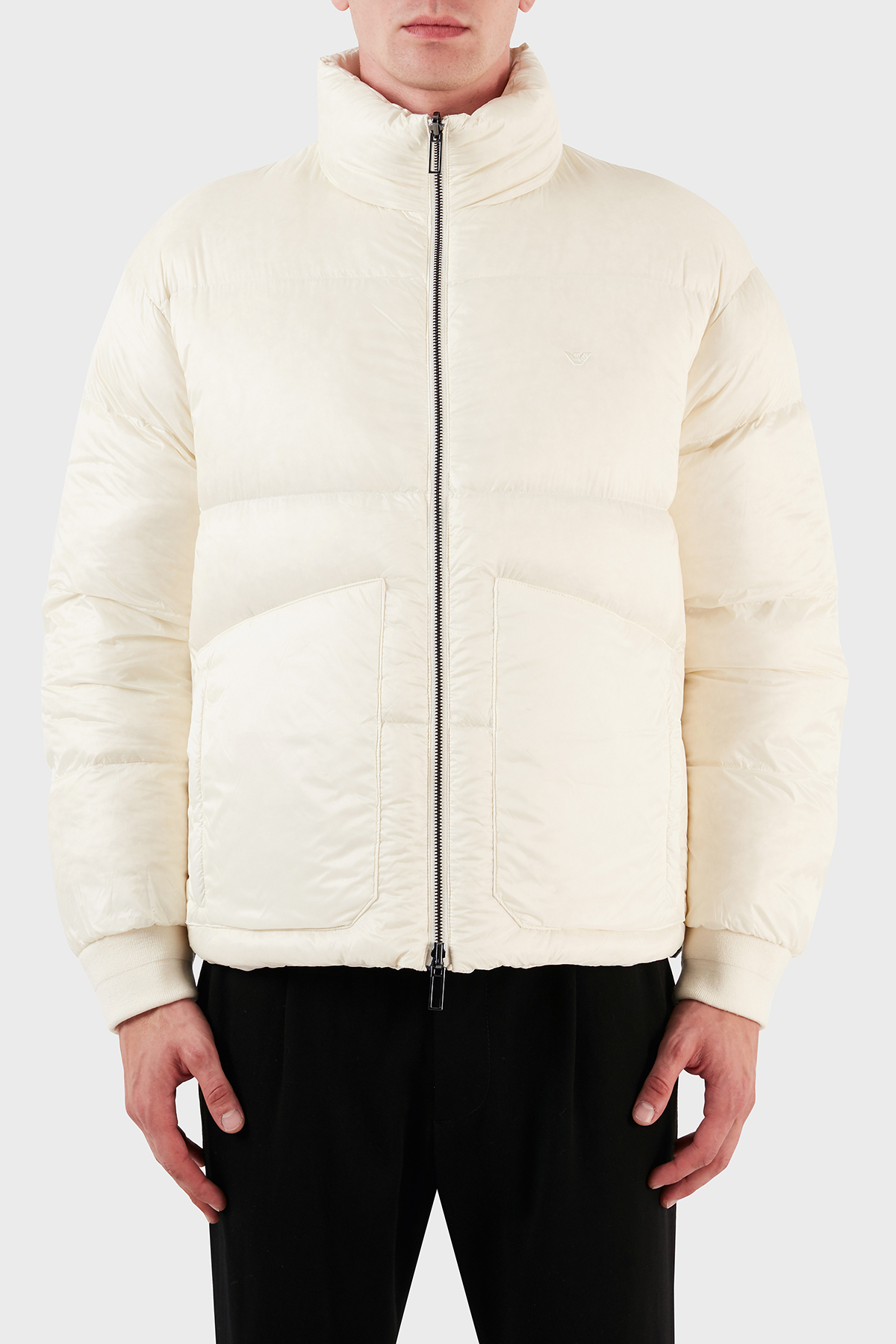 Emporio Armani Çift Taraflı Su ve Rüzgar Geçirmez Regular Fit Erkek Mont 6R1B65 1NVSZ F1F5 EKRU