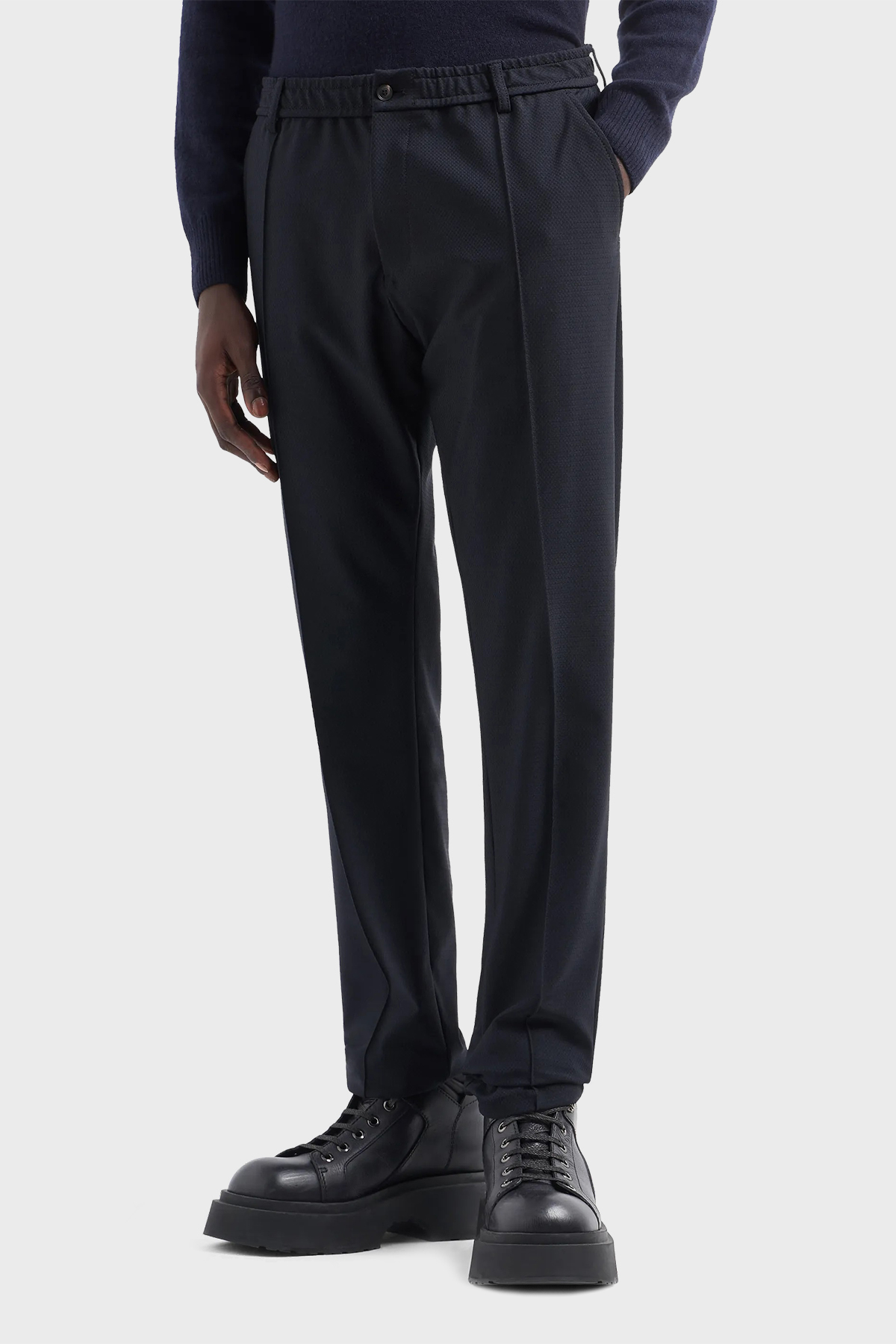 Emporio Armani Çimalı Normal Bel Erkek Pantolon EM000440 TE11109 UB109 LACİVERT