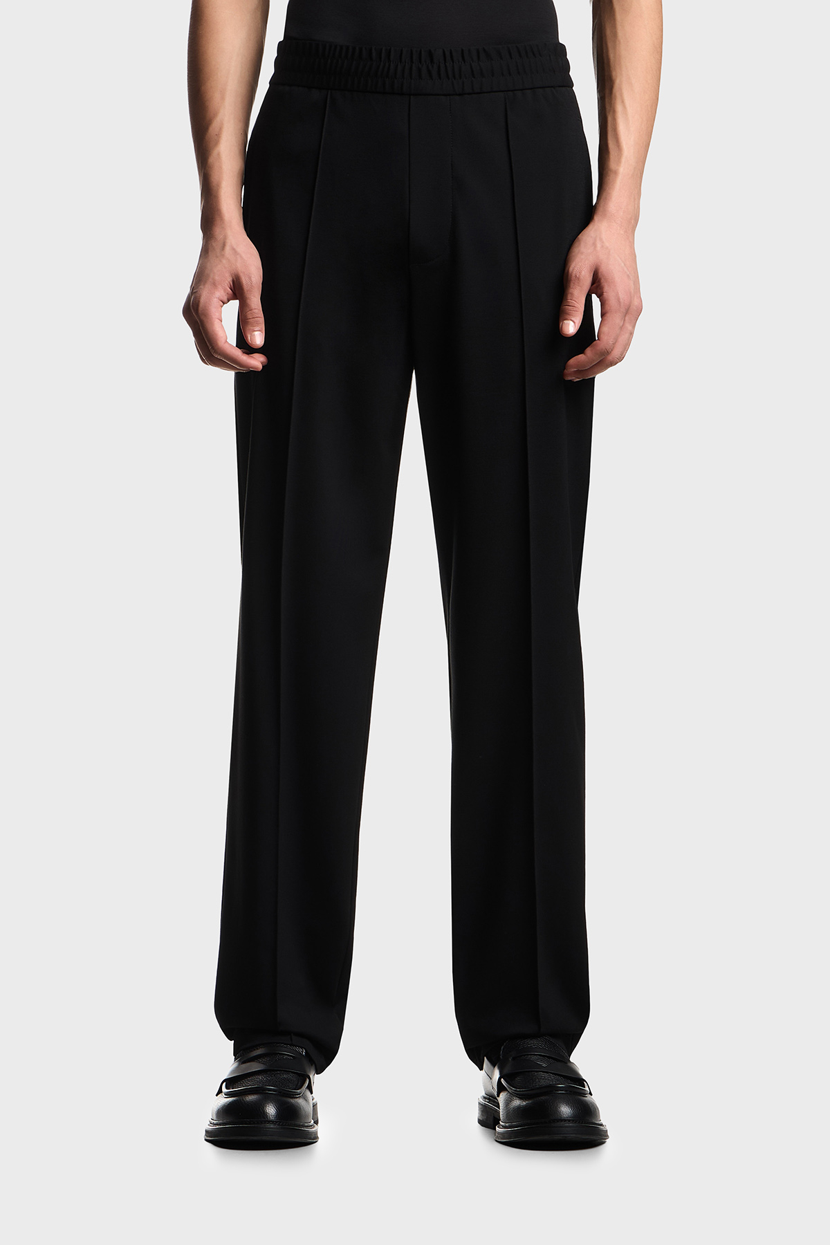 Emporio Armani Comfort Fit Yüksek Bel Düz Paça Erkek Pantolon EM004532 AF22865 UC001 SİYAH