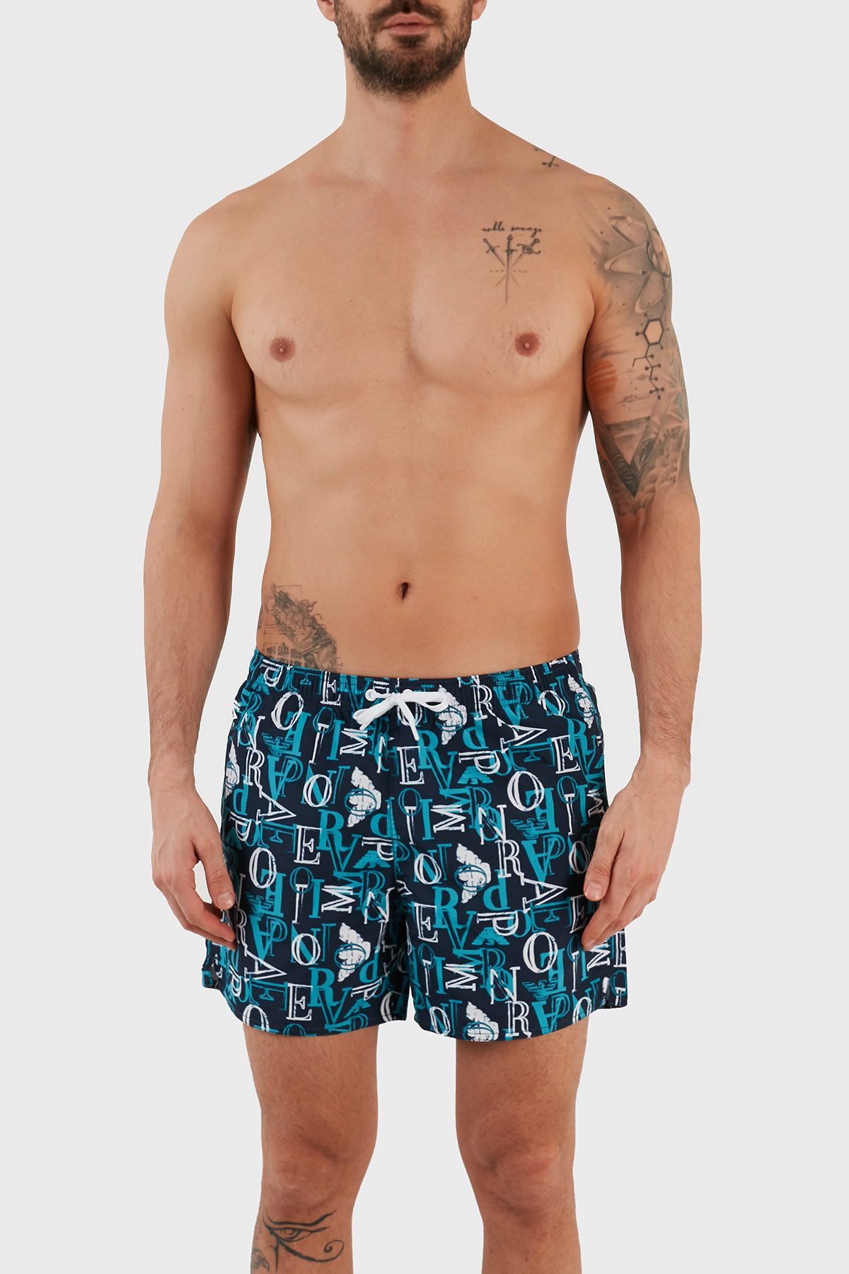 Emporio Armani Deniz Şortu Regular Fit Cepli Erkek Mayo Short 211740 3R445 48336 LACİVERT