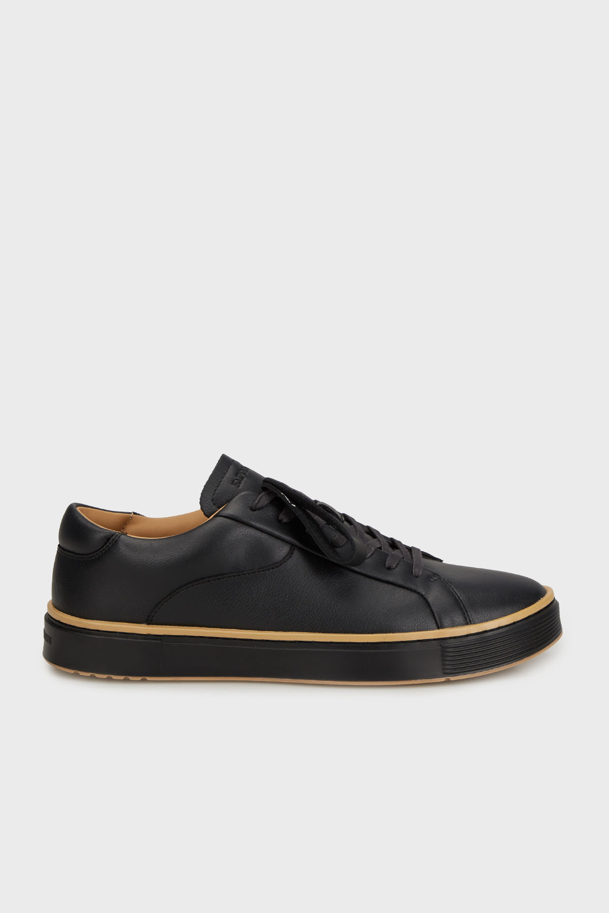 Emporio Armani Deri Logolu Sneaker Erkek Ayakkabı EM003081 AF18228 UC001 SİYAH