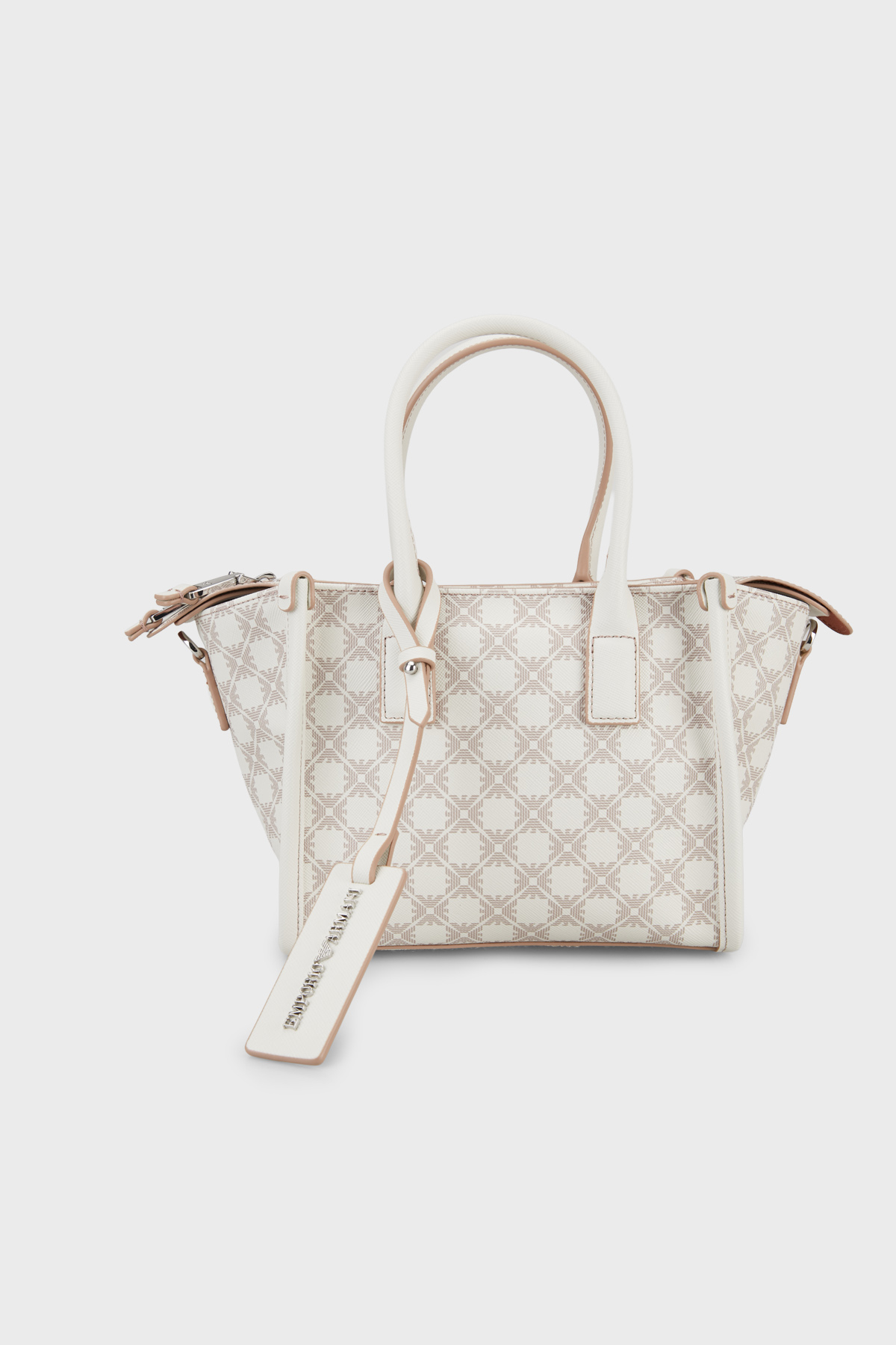 Emporio Armani Desenli Çıkarılabilir Askılı Kadın Çanta EW004907 AF25820 F0214 EKRU BEJ